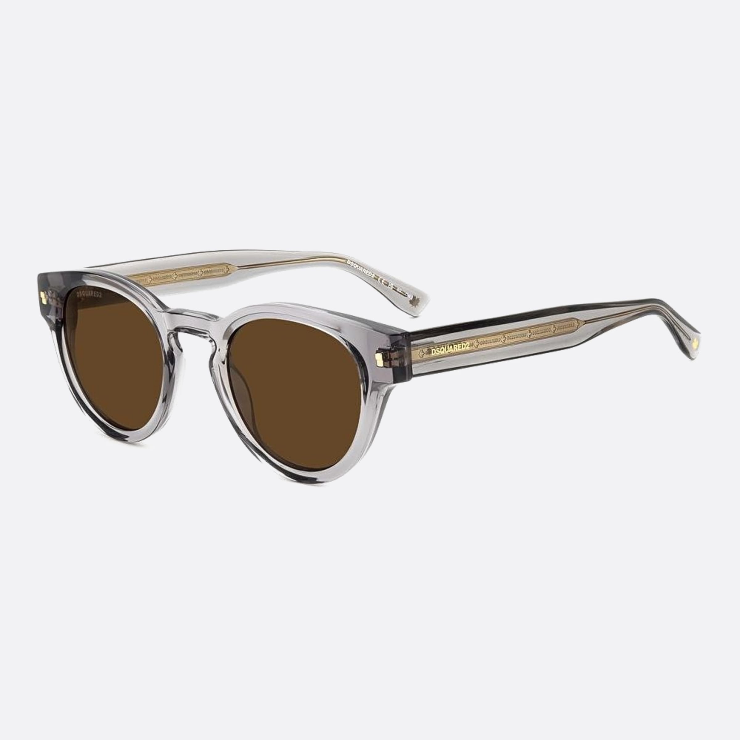 Dsquared2 48mm Kb7 Grey Squared Men Sunglasses - Side View