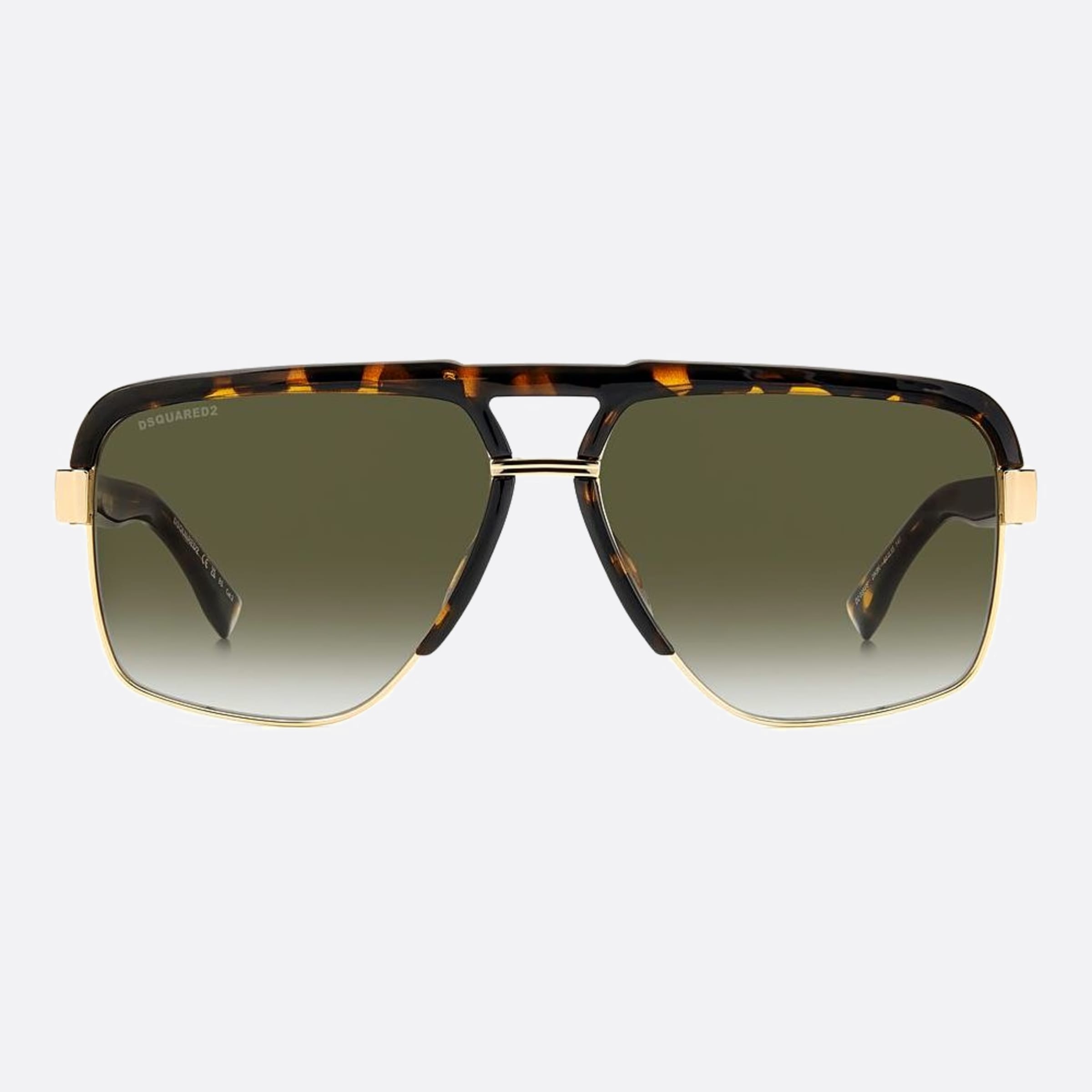 Dsquared2 61mm 2ik Havana Squared Men Sunglasses - Main View