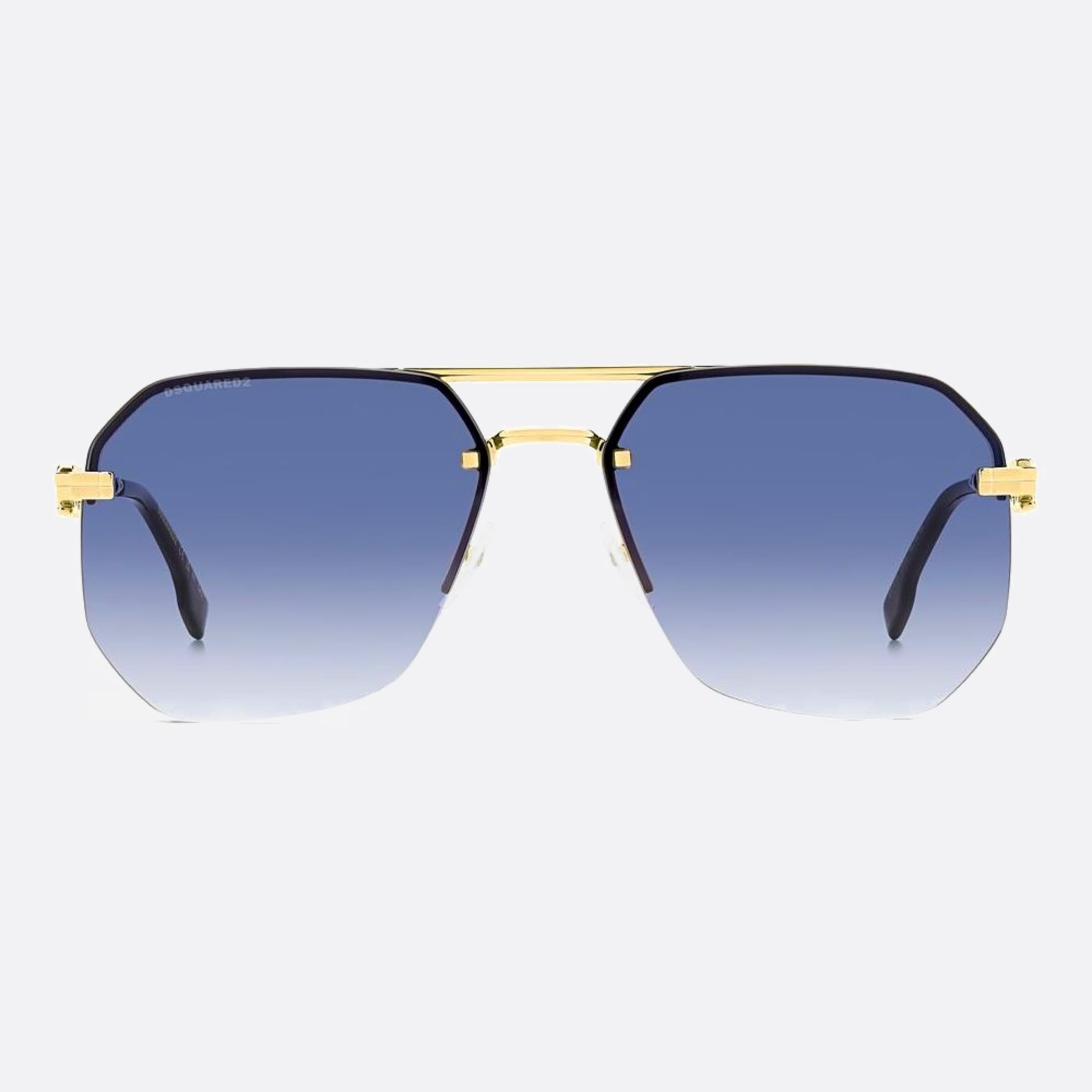 Dsquared2 60mm Lks Blue Geometric Men Sunglasses - Main View