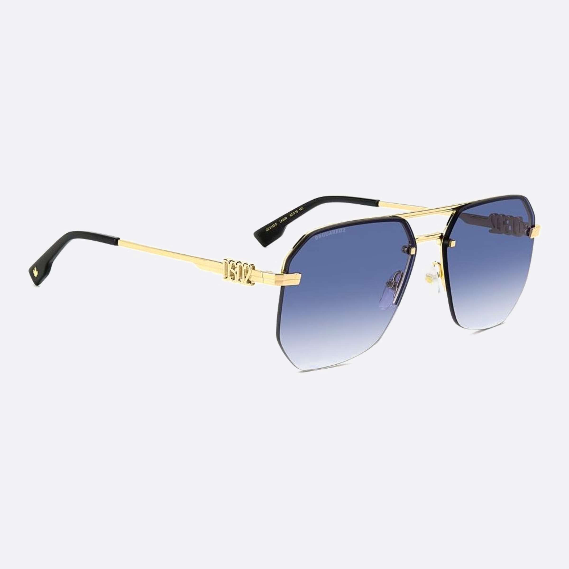 Dsquared2 60mm Lks Blue Geometric Men Sunglasses - Detail View