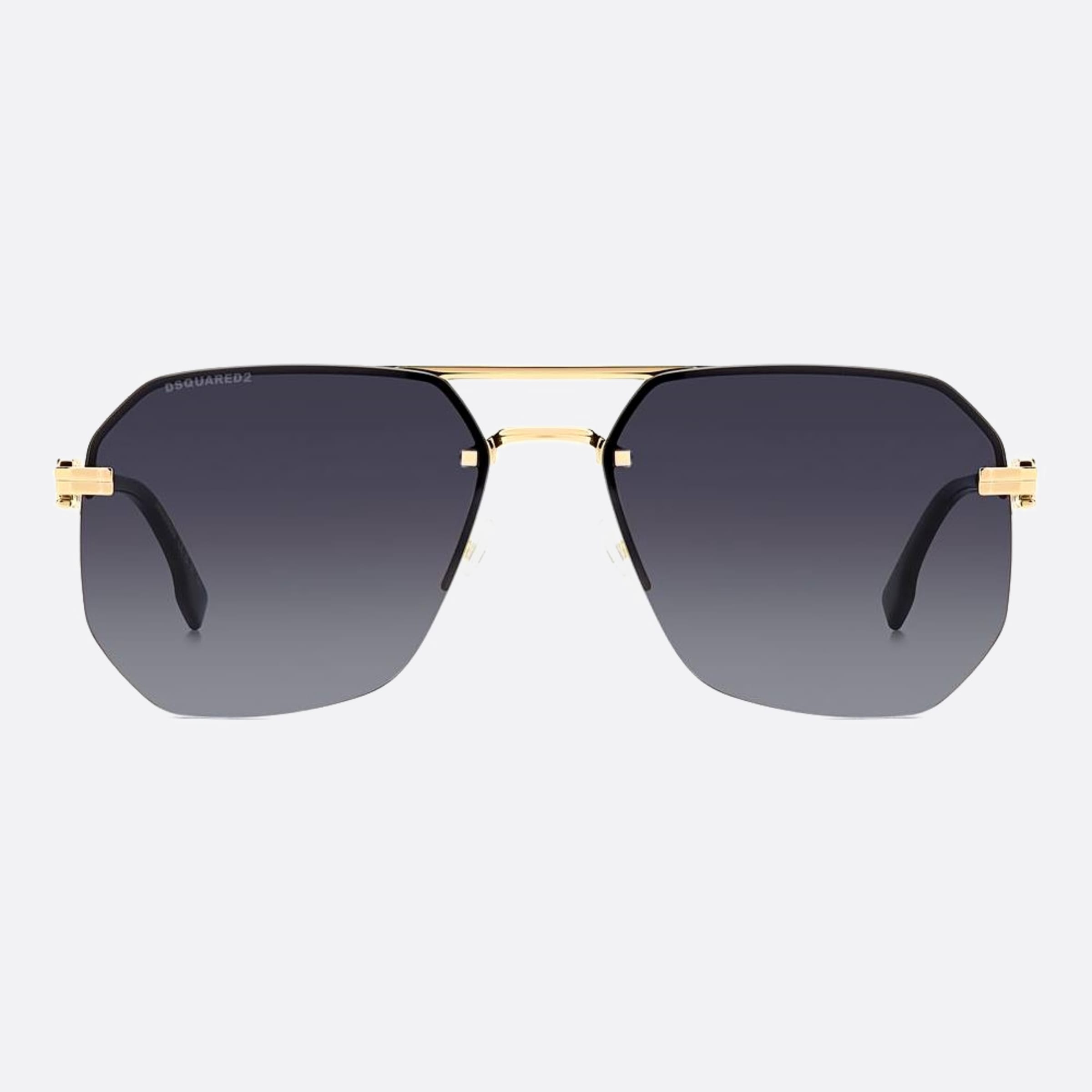 Dsquared2 60mm Rhl Gold Geometric Men Sunglasses - Main View