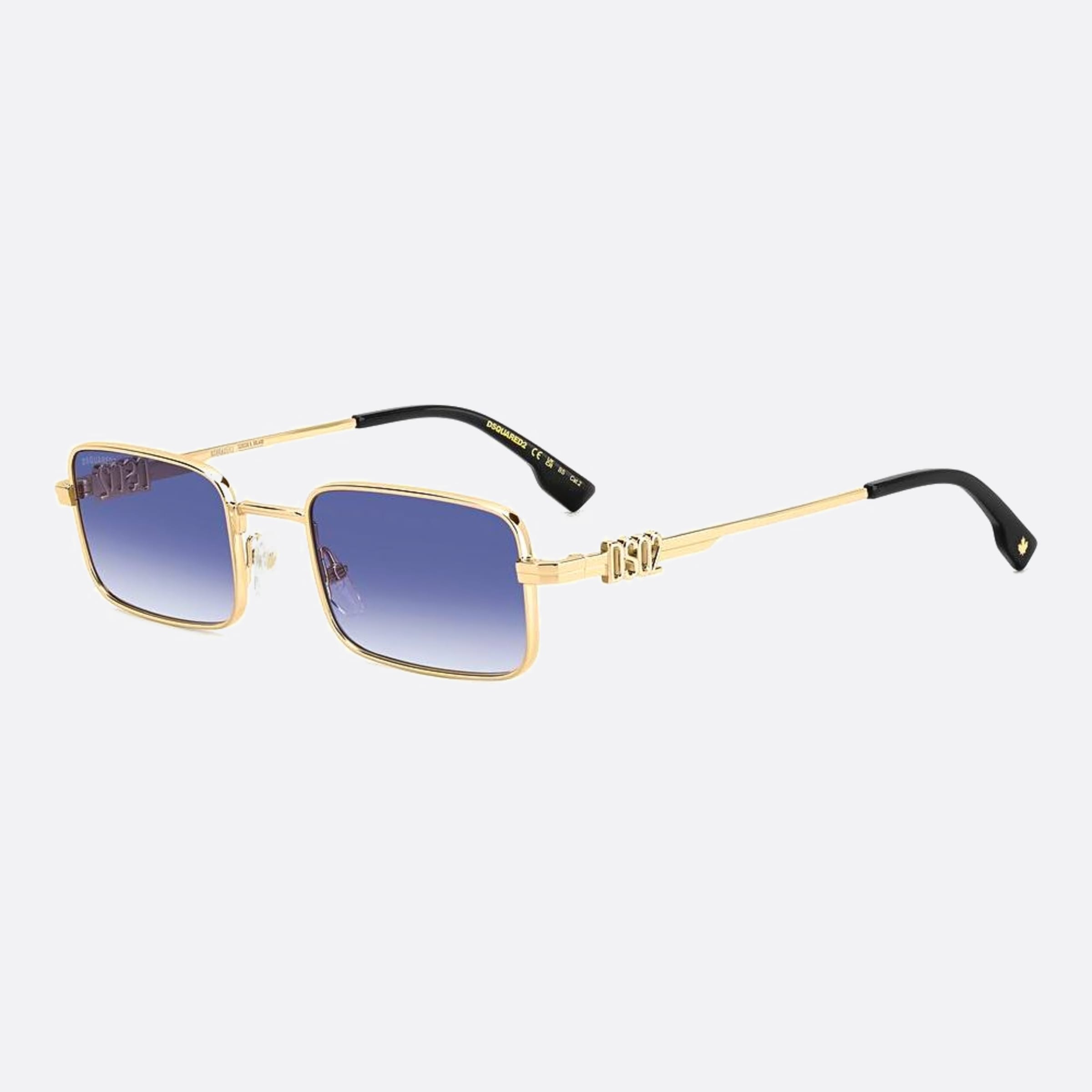 Dsquared2 52mm Lks Blue Geometric Men Sunglasses - Side View