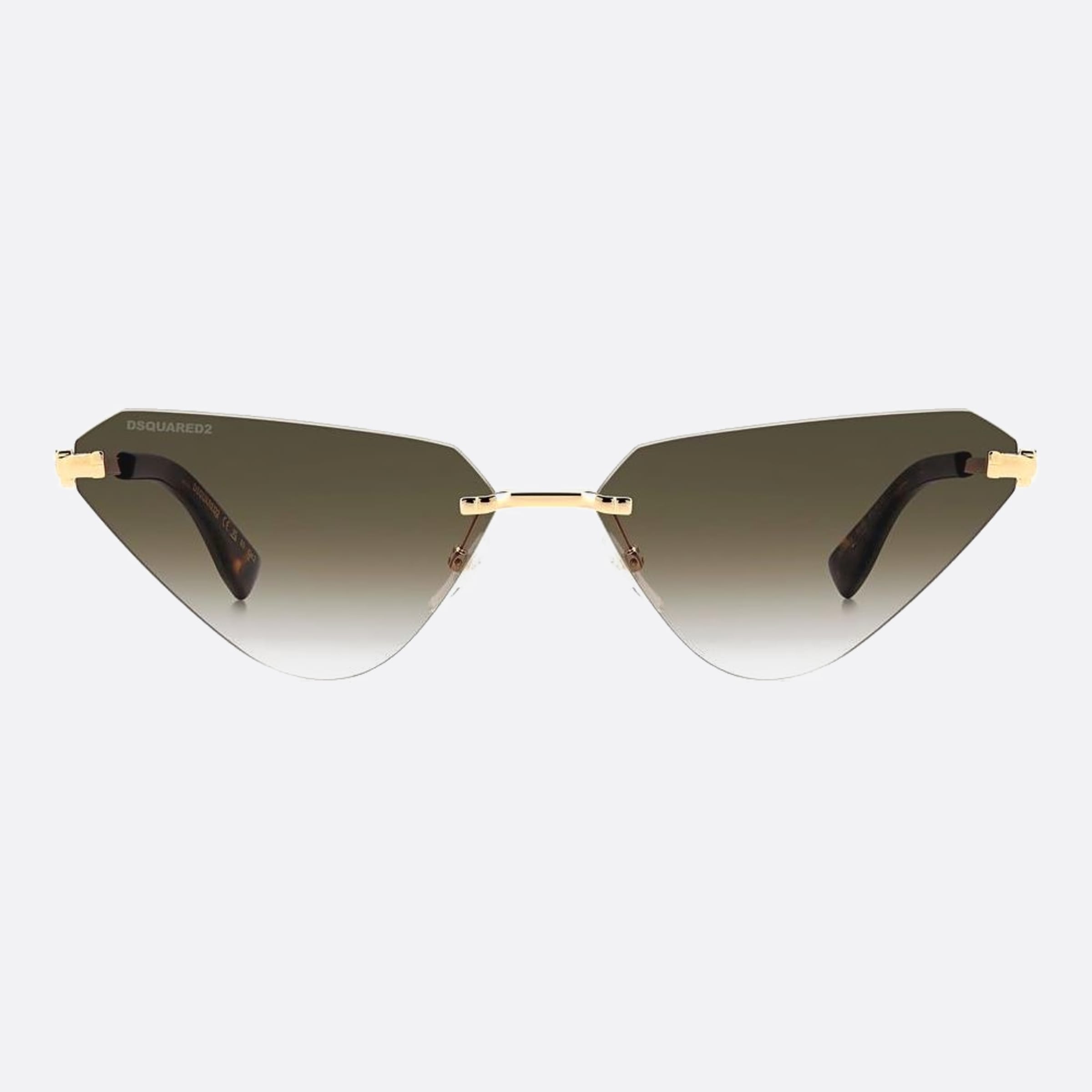 Dsquared2 63mm Pef Rose Gold Geometric Women Sunglasses - Main View