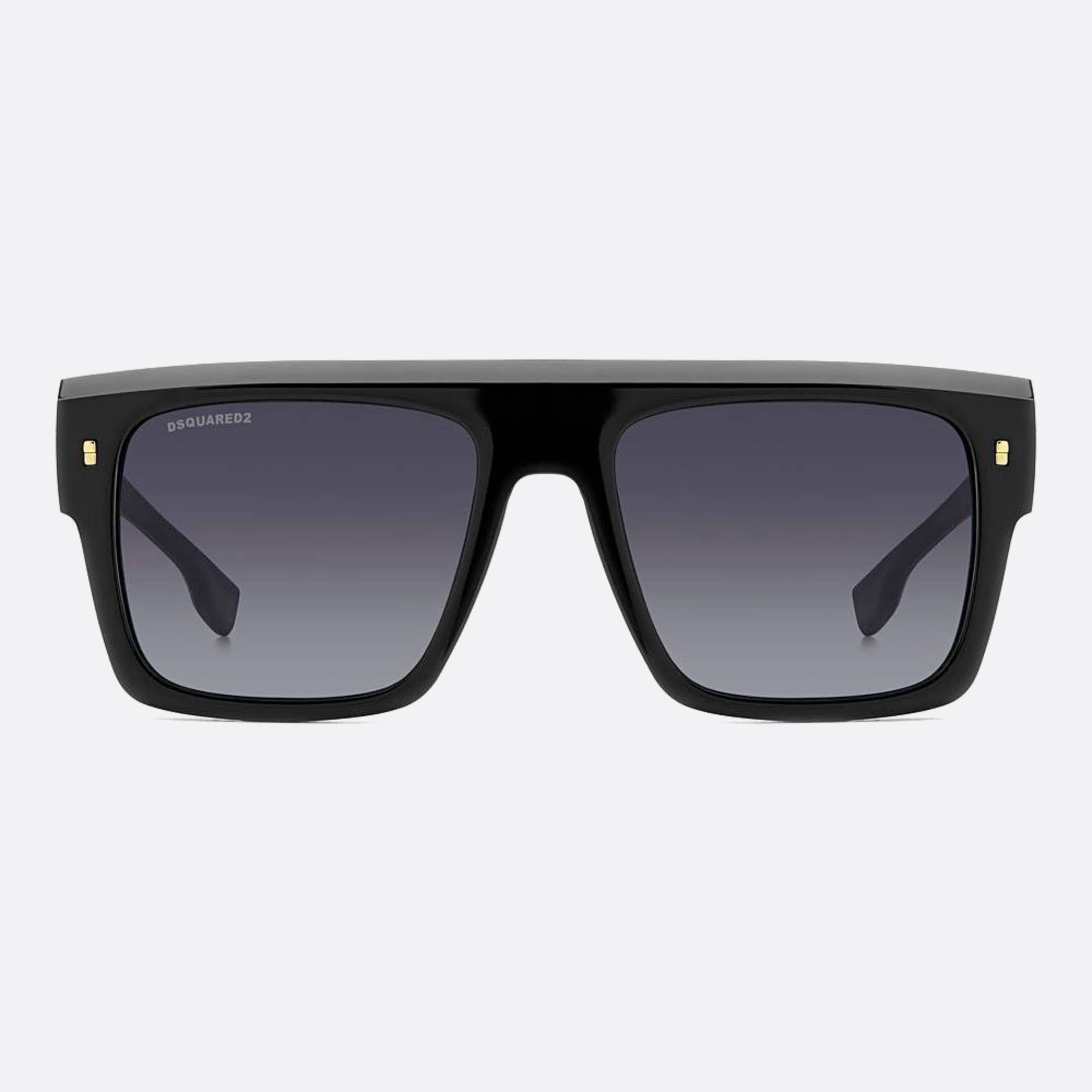 Dsquared2 56mm Black Squared Men Sunglasses - Main View