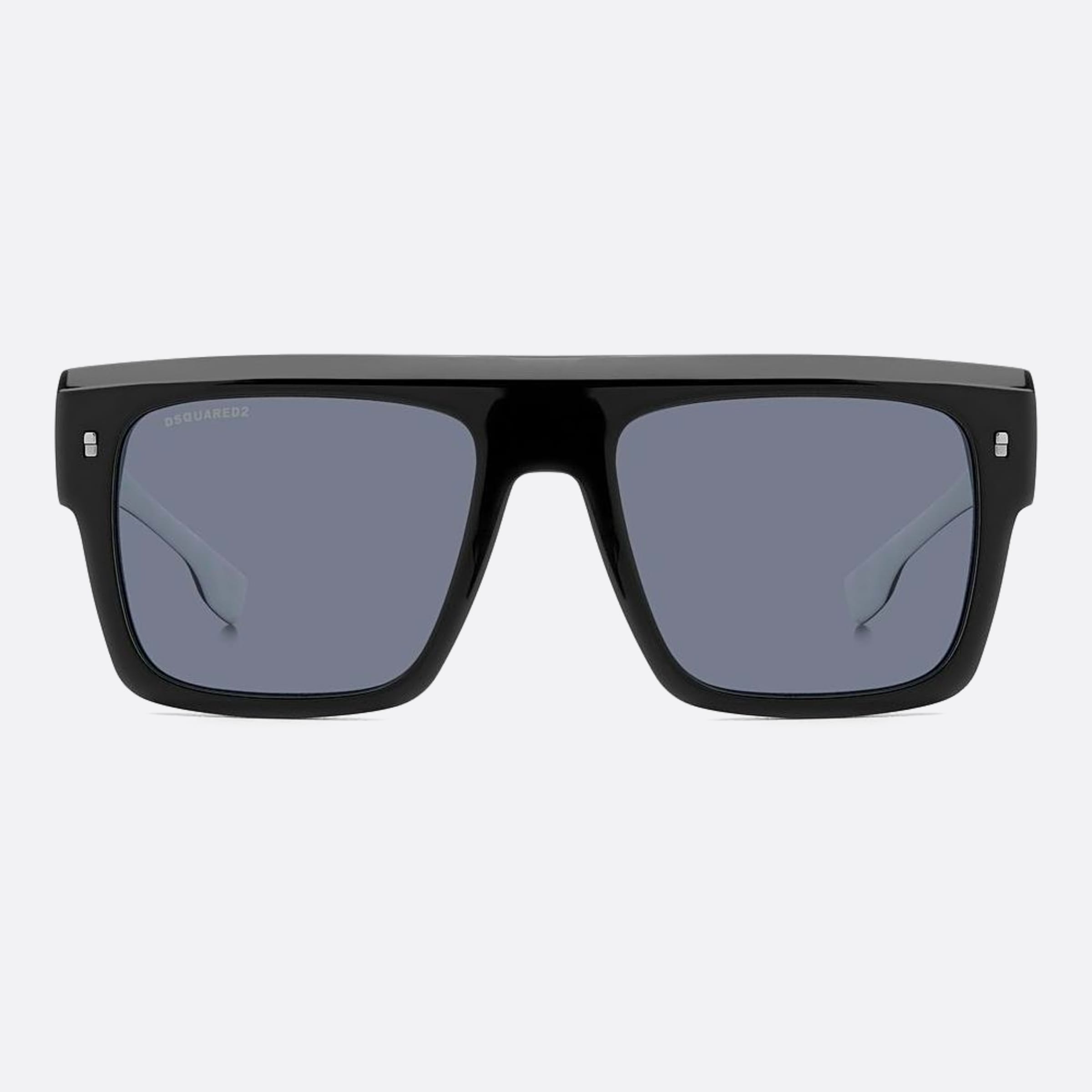 Dsquared2 56mm 80s Black Squared Men Sunglasses - Main View