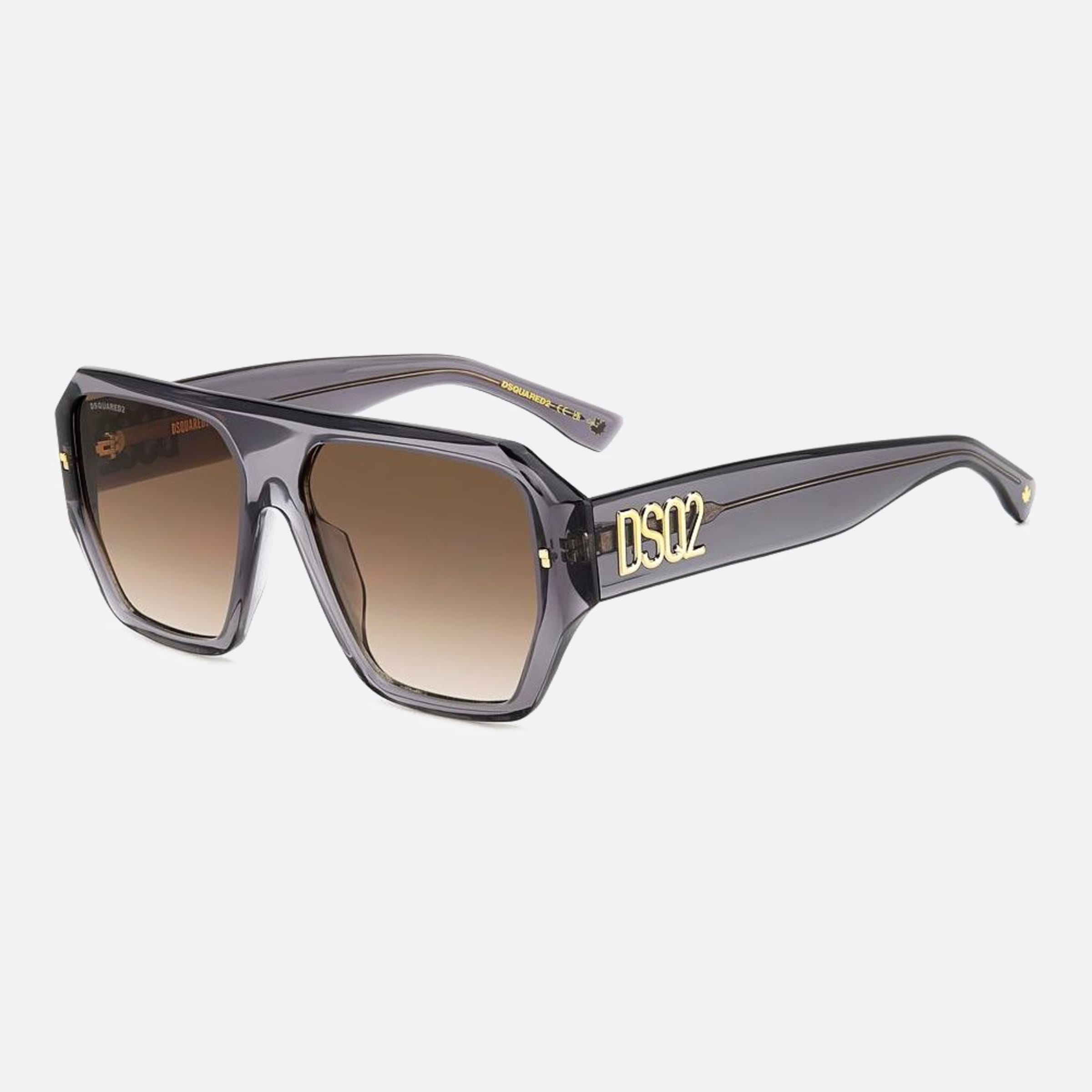 Dsquared2 58mm Kb7 Grey Squared Men Sunglasses - Side View