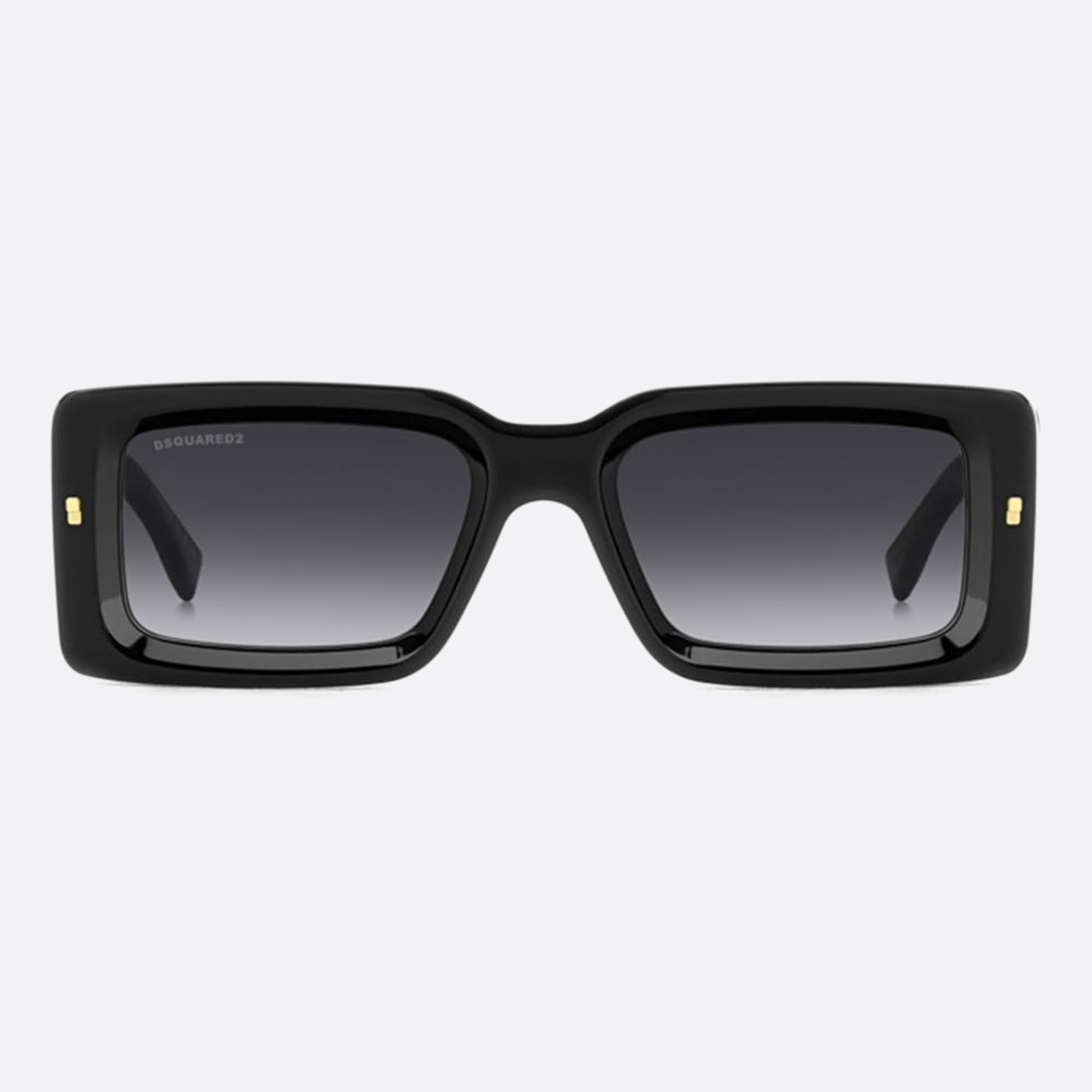 Dsquared2 52mm Black Rectangle Men Sunglasses - Main View