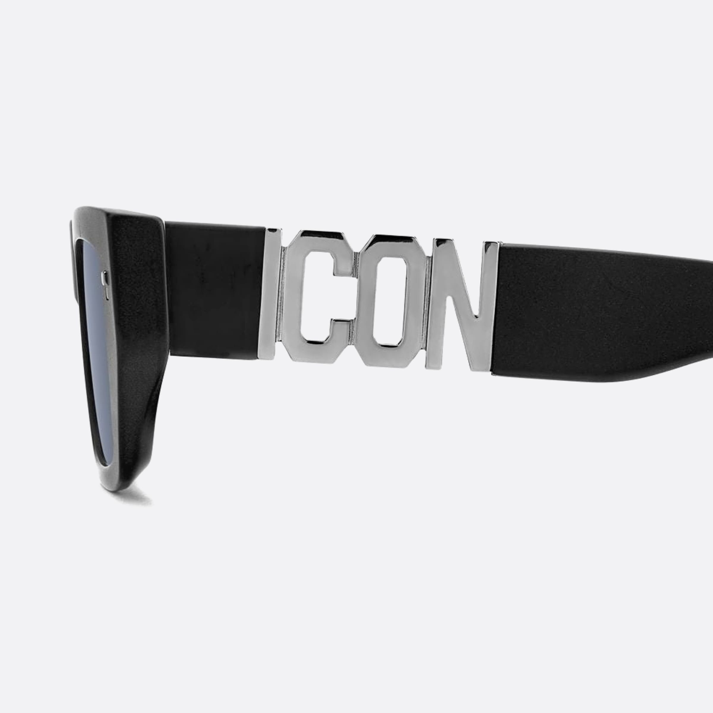Dsquared2 54mm Icon Black Squared Men Sunglasses - Detail View