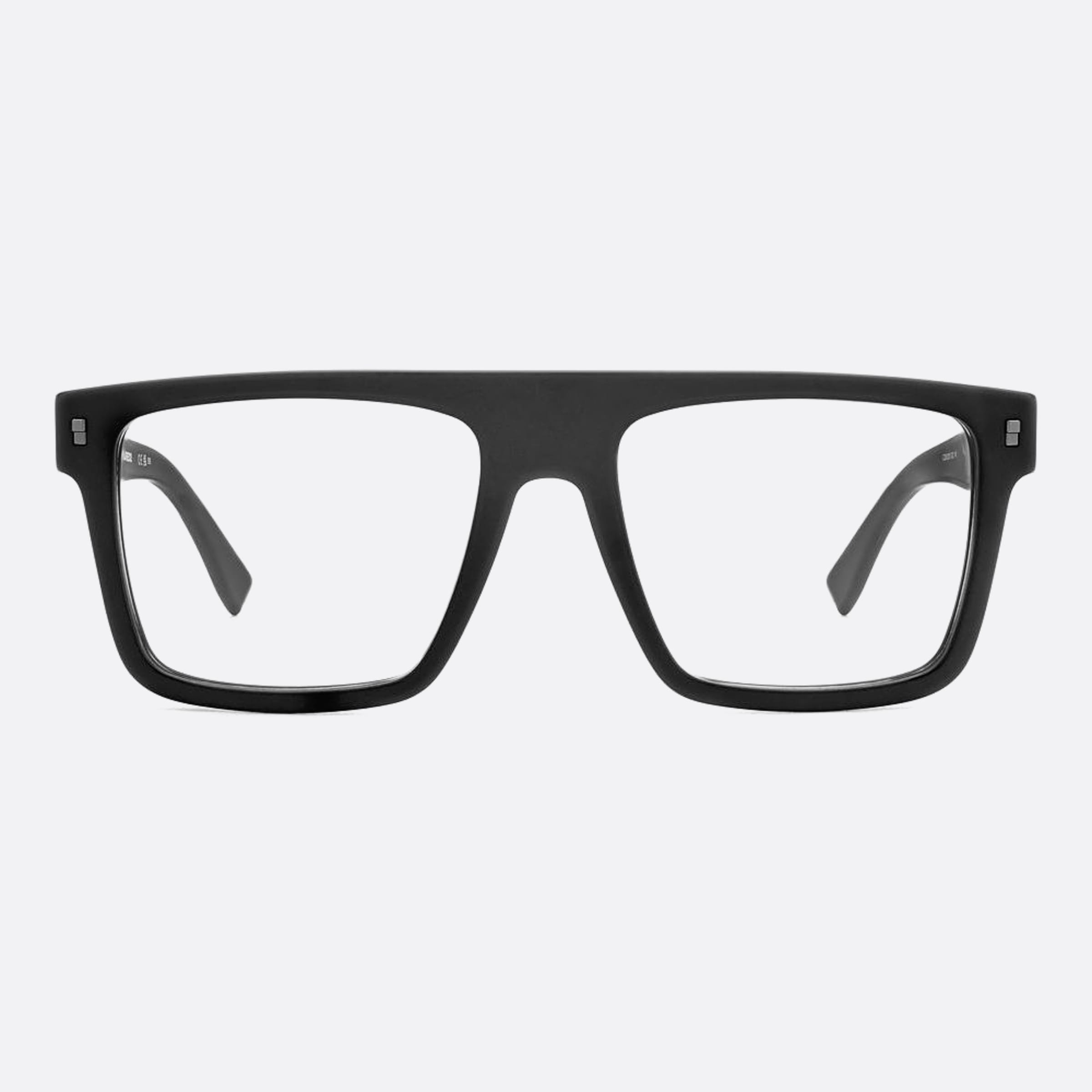 Dsquared2 54mm Icon Black Geometric Men Eyeglasses - Main View