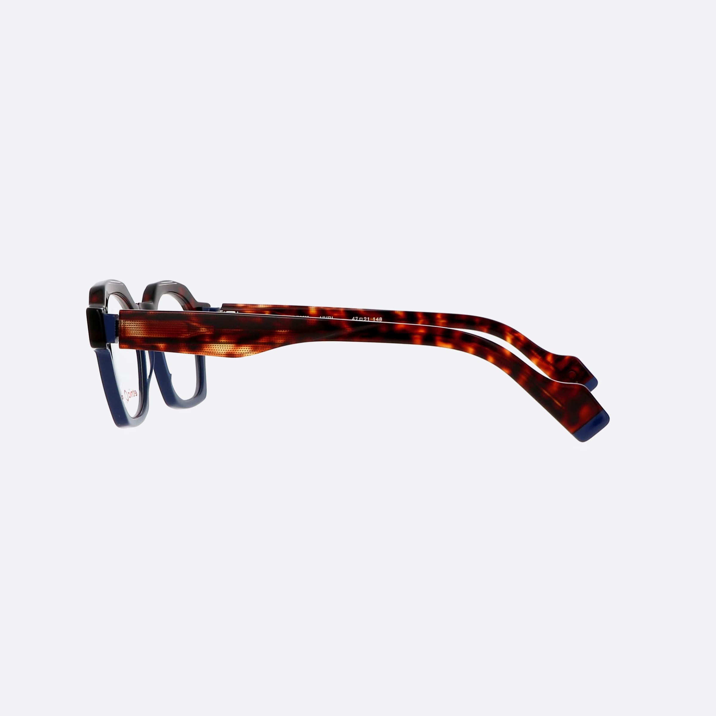 Etnia 47mm Barcelona 5jeremy Hvbl Tortoise Hexagonal Unisex Eyeglasses - Detail View
