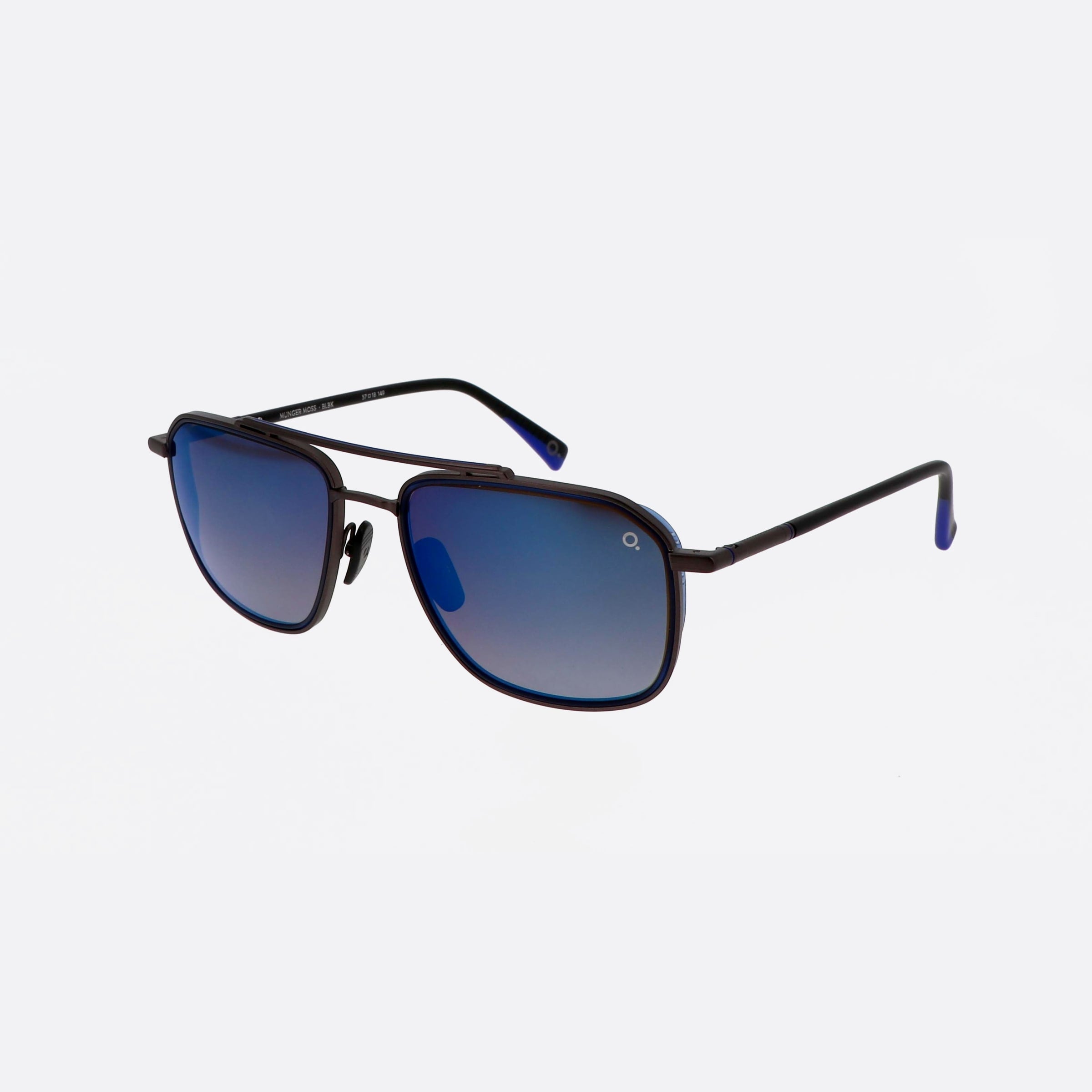 Etnia 57mm Barcelona 7munger Blbk Black Square Polarized Men Sunglasses - Main View