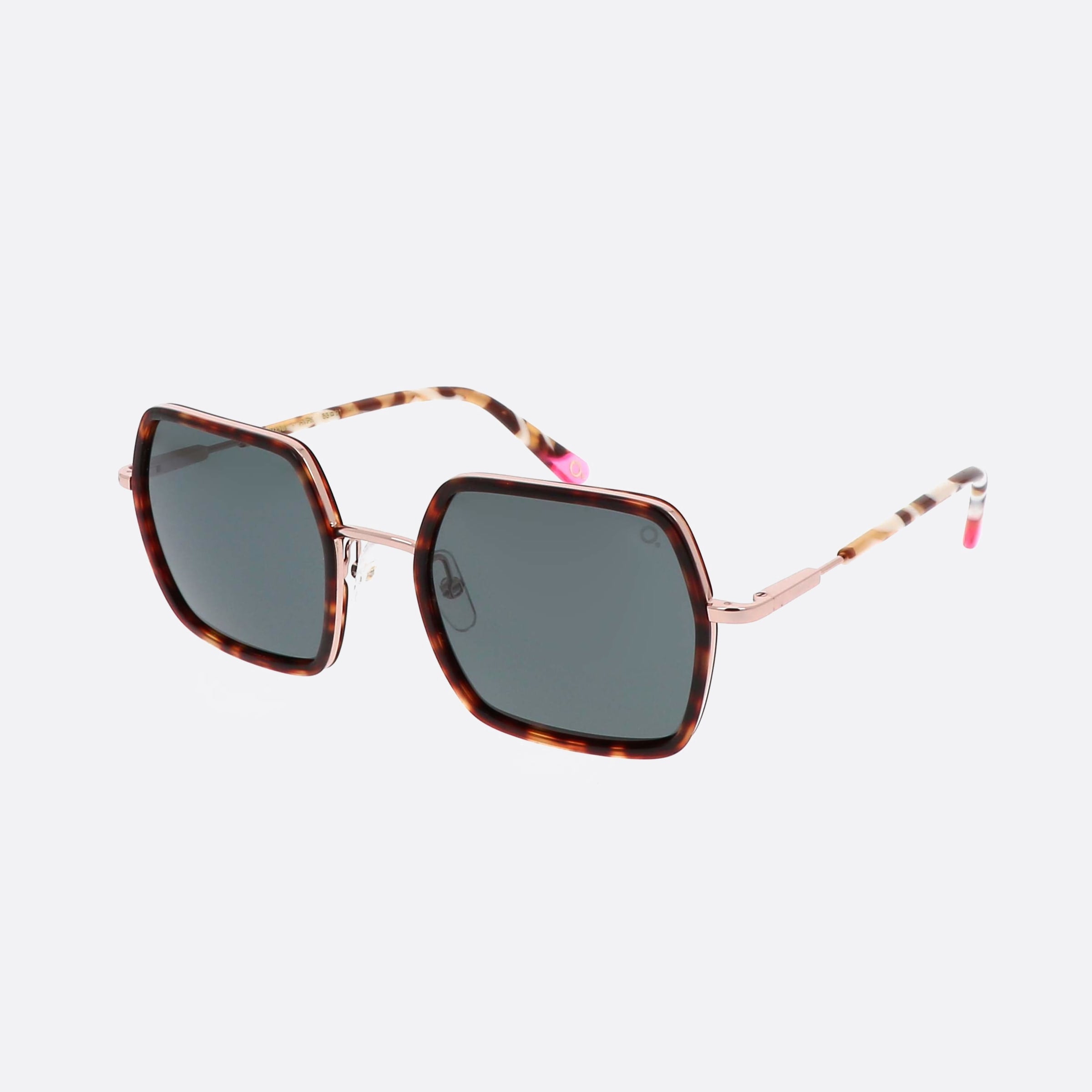Etnia 53mm Barcelona Azahara 7azahar Hvpk Tortoise Square Polarized Unisex Sunglasses - Main View