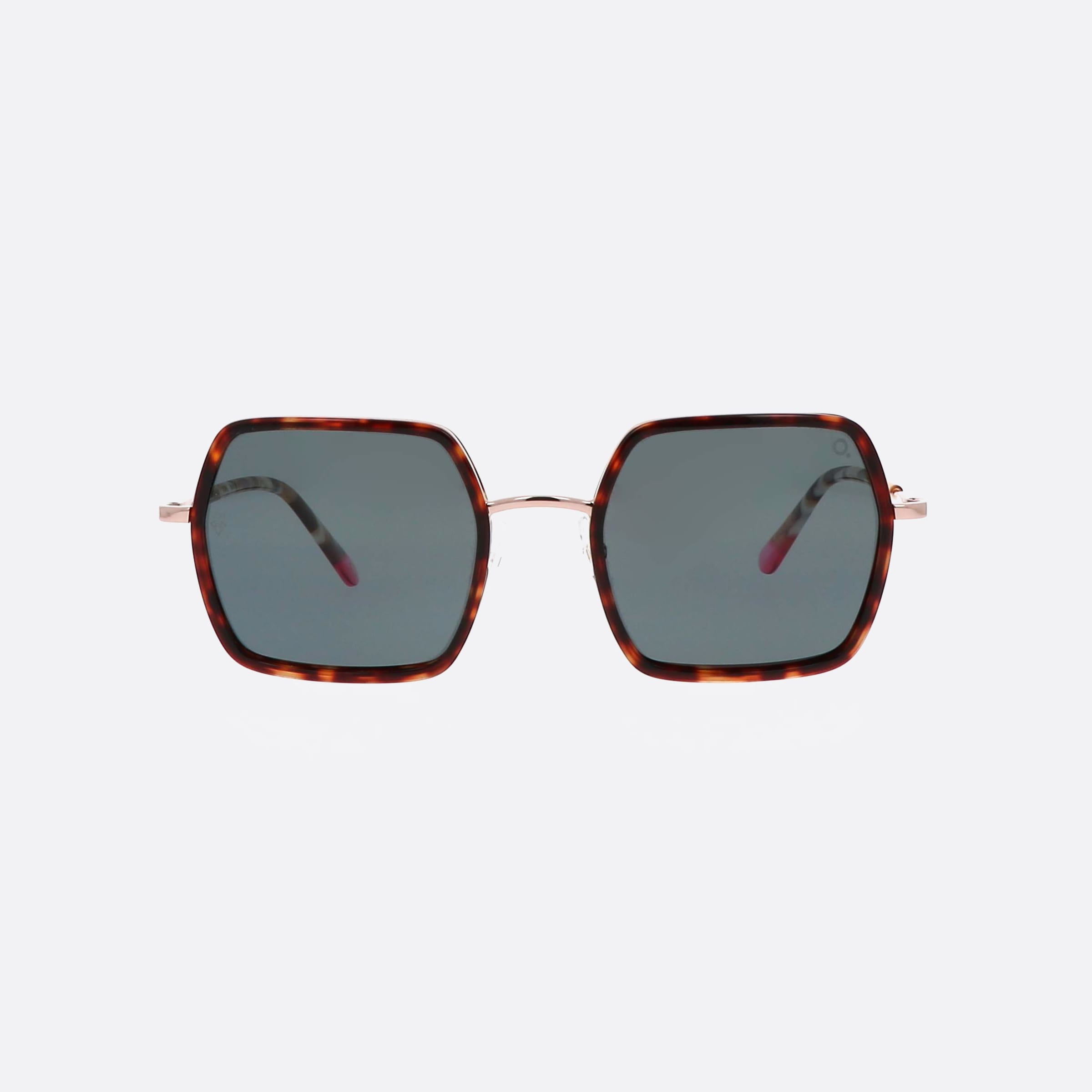 Etnia 53mm Barcelona Azahara 7azahar Hvpk Tortoise Square Polarized Unisex Sunglasses - Side View