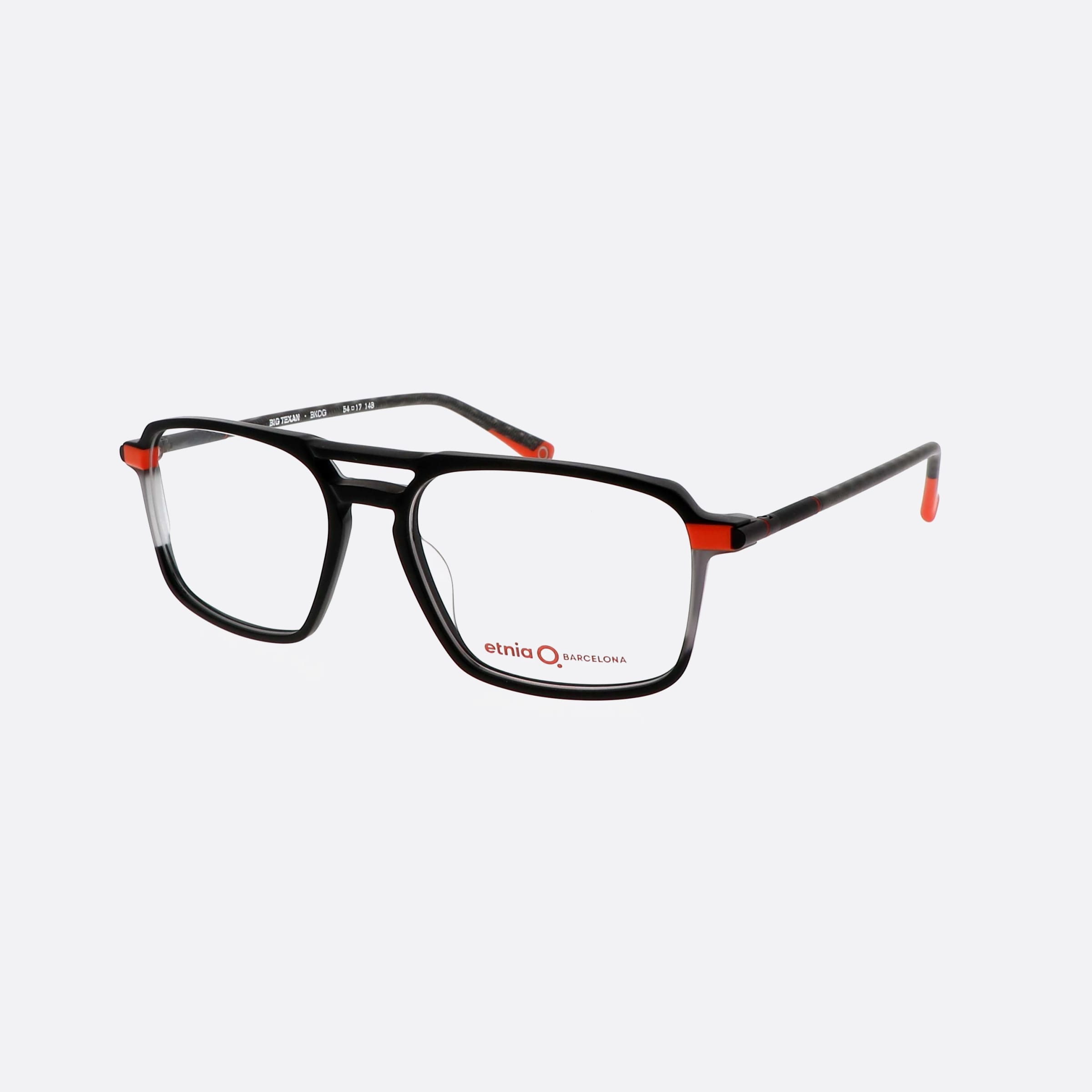 Etnia 54mm Barcelona Big Texan 5bigtex Bkog Black Pilot Men Eyeglasses - Main View