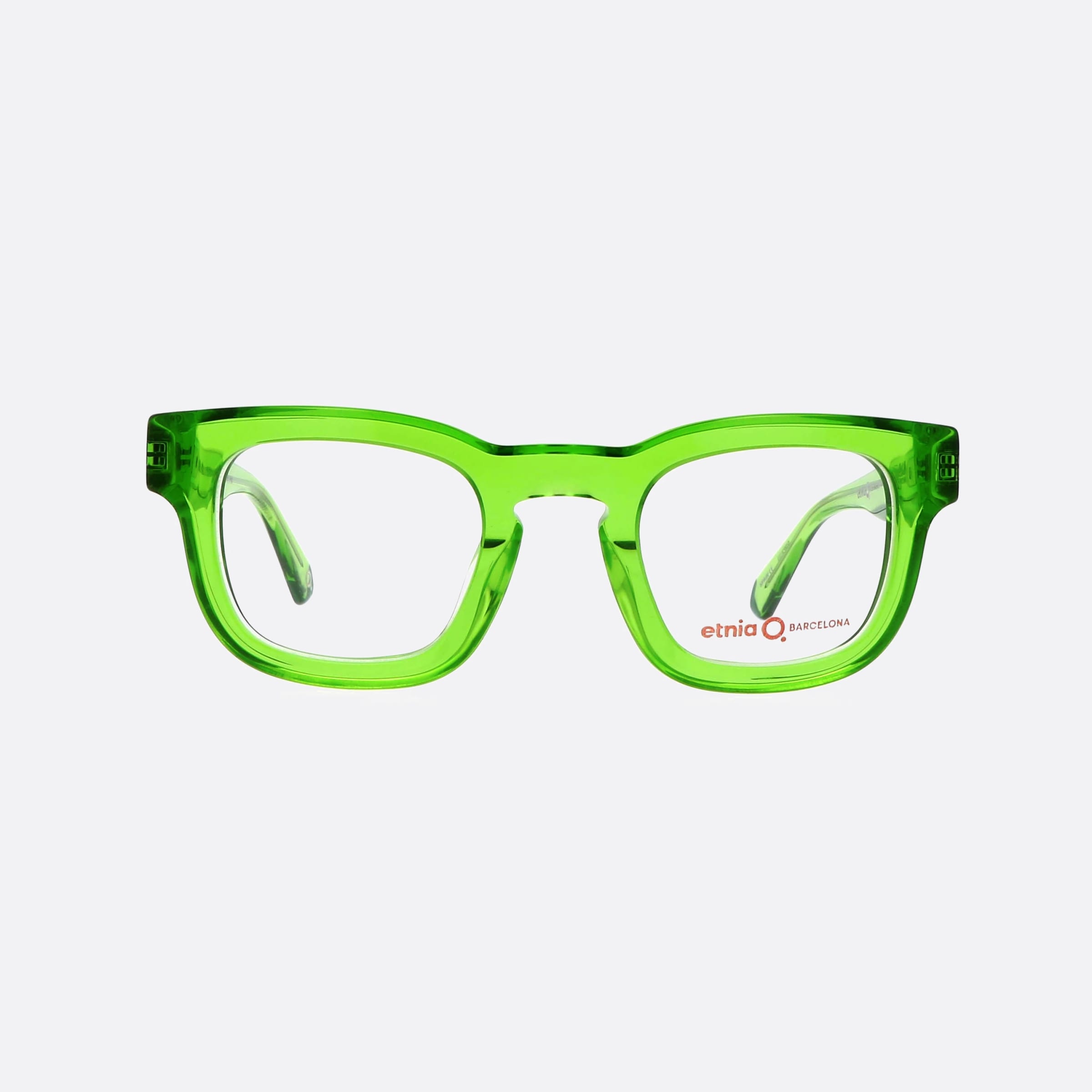 Etnia 47mm Barcelona Bold 5bruta2 Green Oval Unisex Eyeglasses - Side View