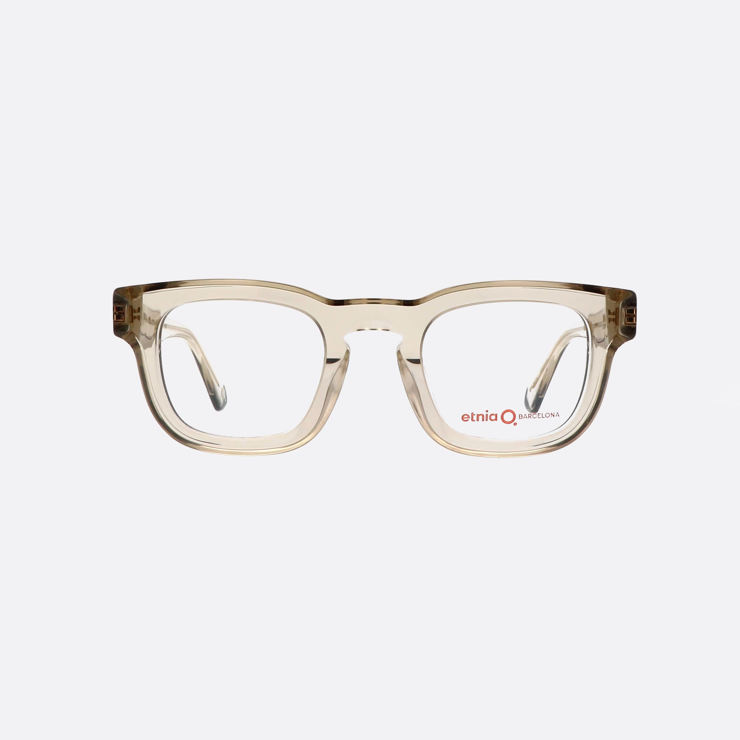 Etnia 47mm Barcelona Bold 5bruta2 Clear Oval Unisex Eyeglasses - Side View
