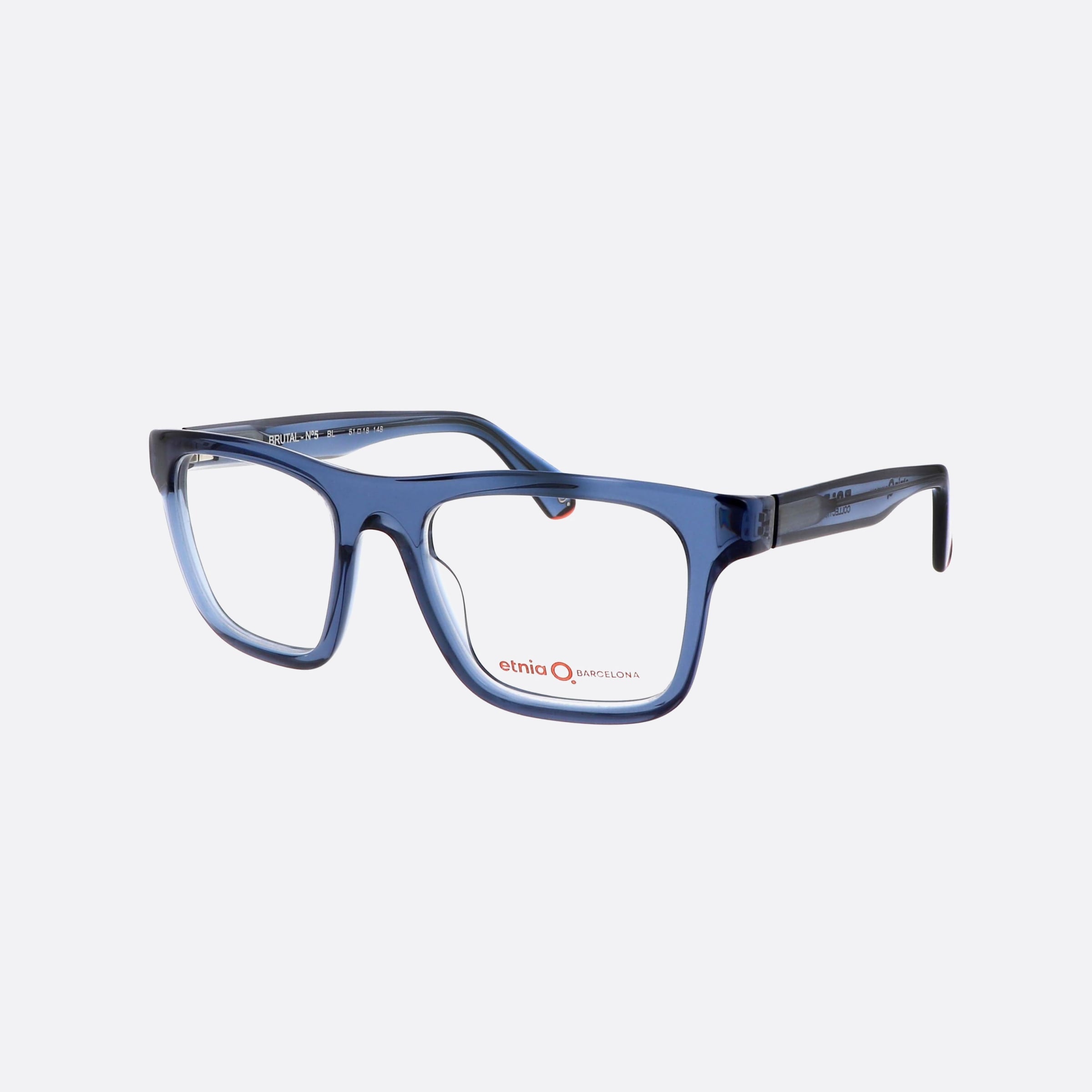 Etnia 51mm Barcelona Brutal Bruta5 Blue Oval Men Eyeglasses - Main View