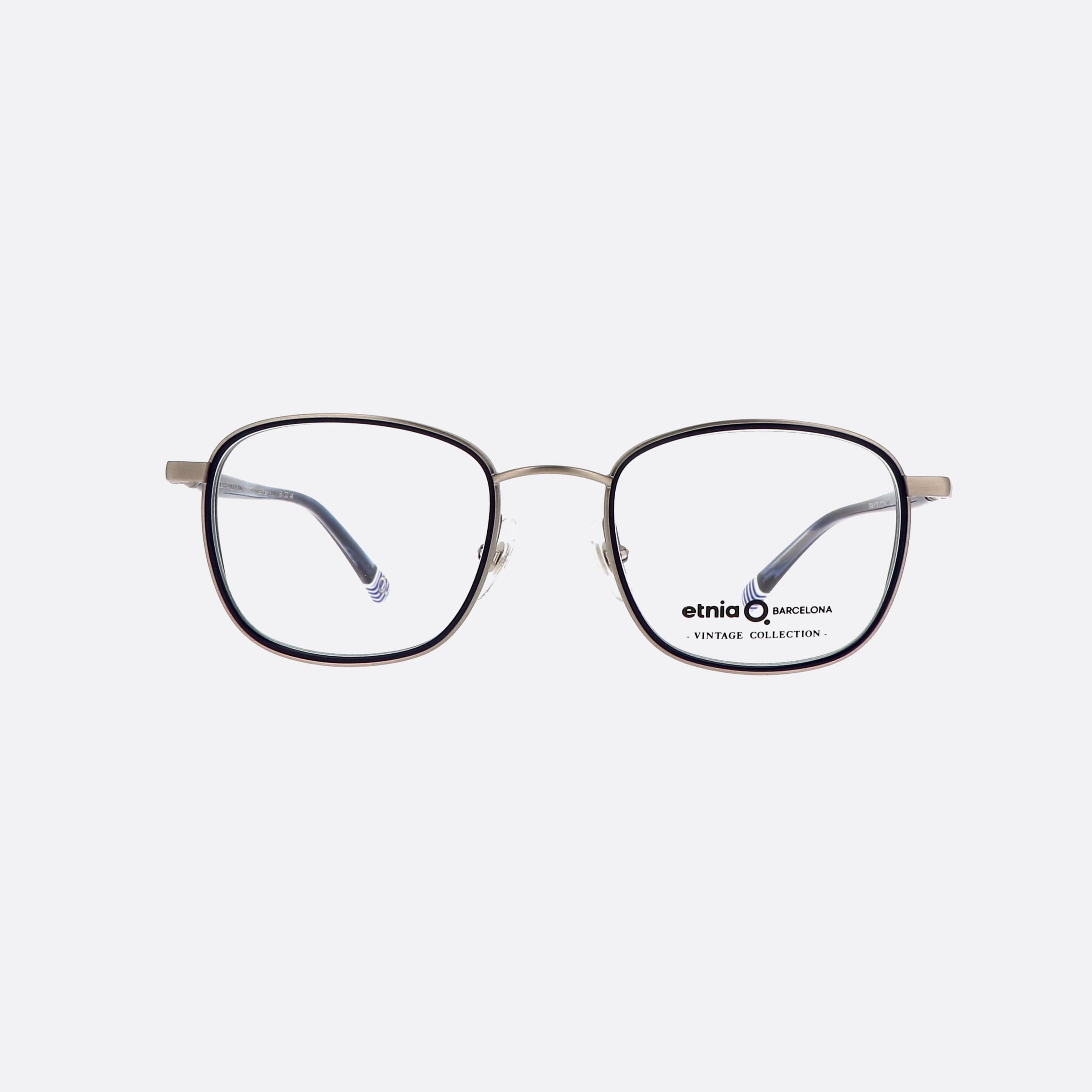 Etnia 53mm Barcelona Chez Thomas 7chezto Slbl Grey Oval Men Eyeglasses - Side View