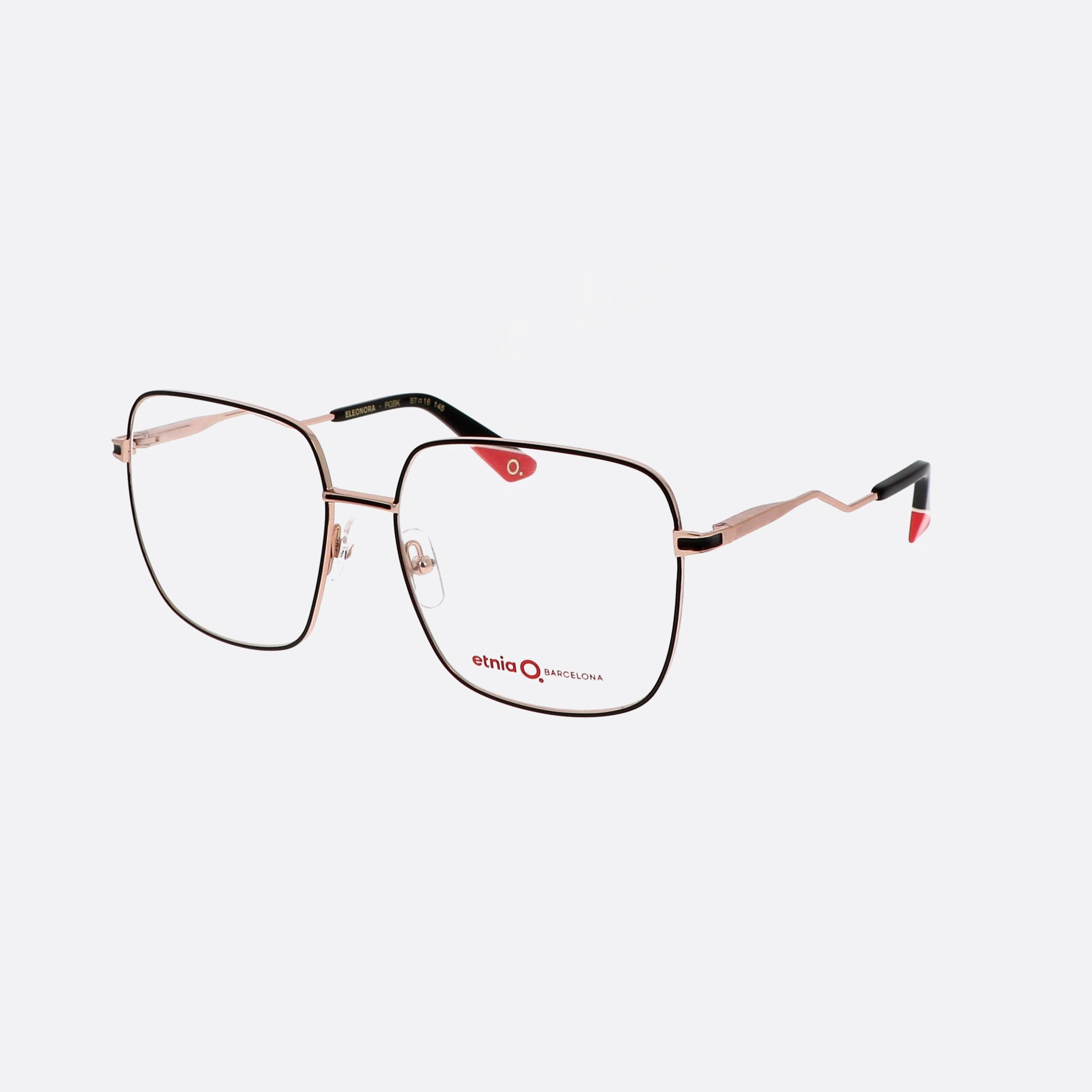 Etnia 57mm Barcelona Eleonora 4eleono Pgbk Gold Square Women Eyeglasses - Main View