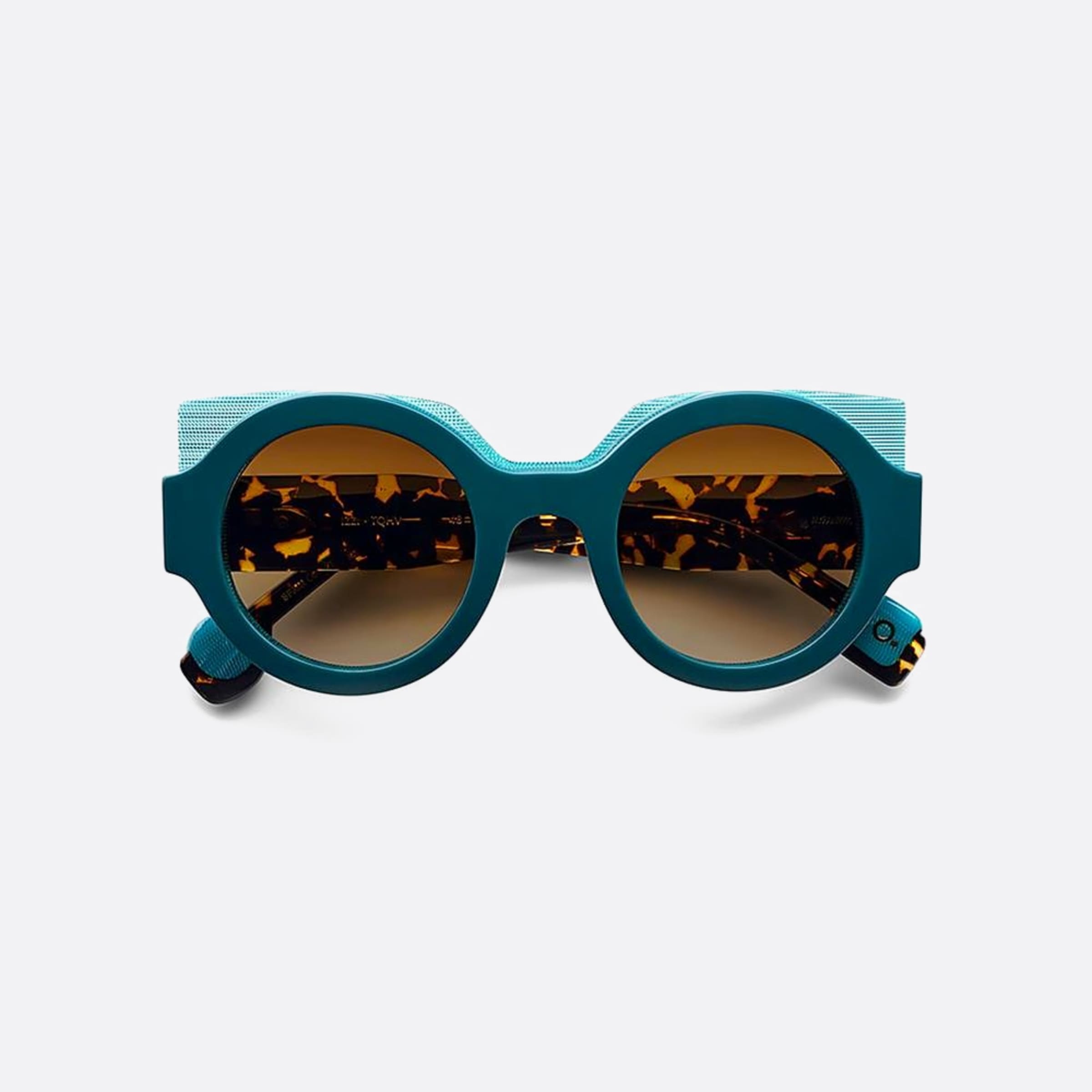 Etnia 47mm Barcelona Izzi Tqhv Blue Round Unisex Sunglasses - Main View
