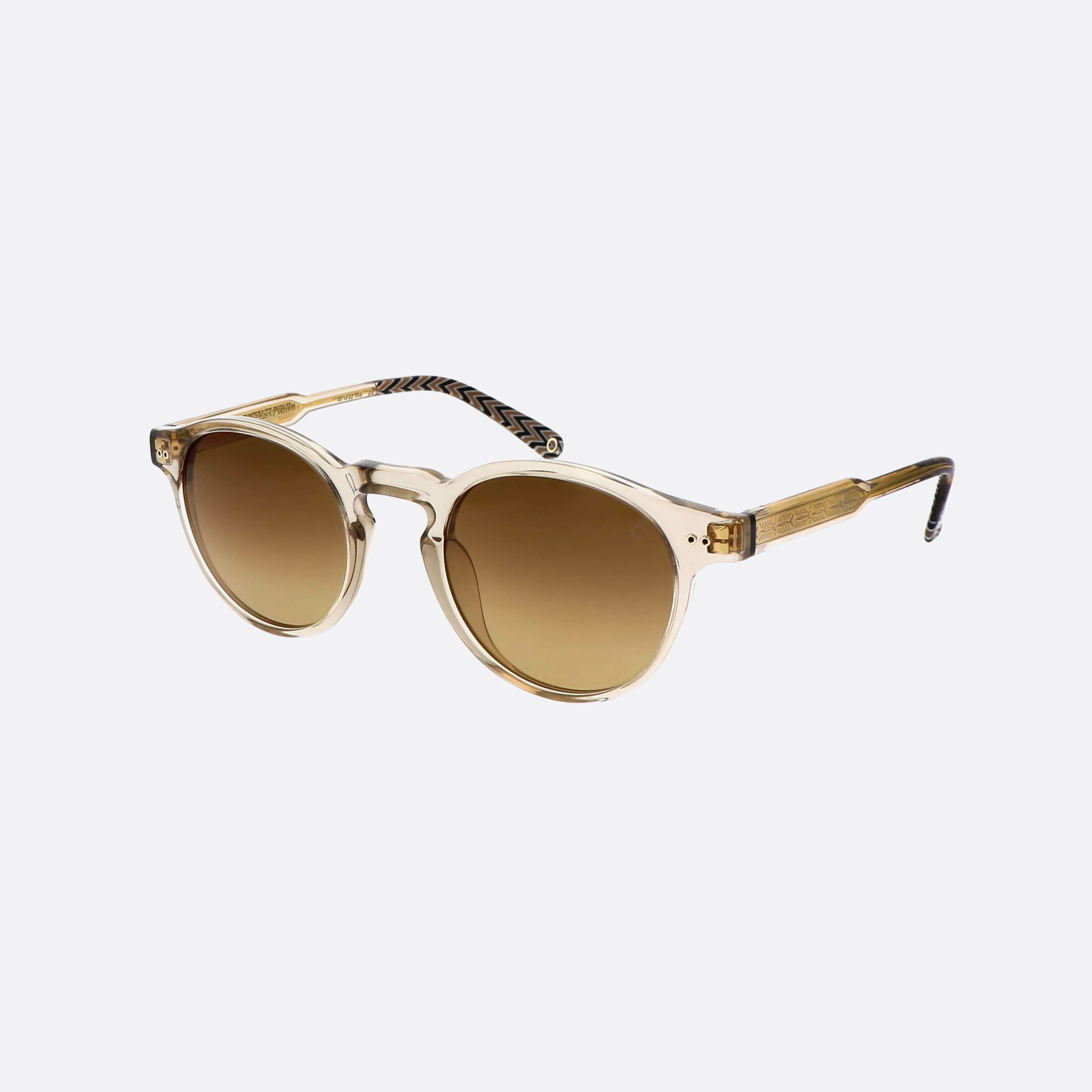 Etnia 47mm Barcelona Mission District 5misdi2 Gybl Clear Round Polarized Unisex Sunglasses - Main View
