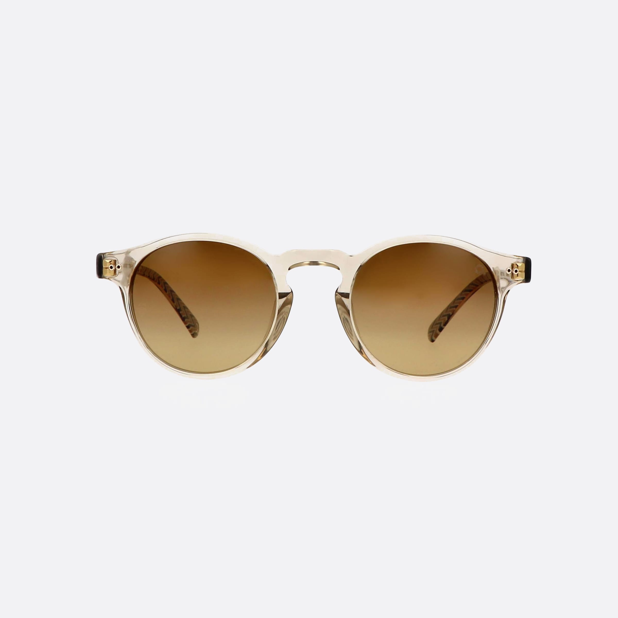 Etnia 47mm Barcelona Mission District 5misdi2 Gybl Clear Round Polarized Unisex Sunglasses - Side View