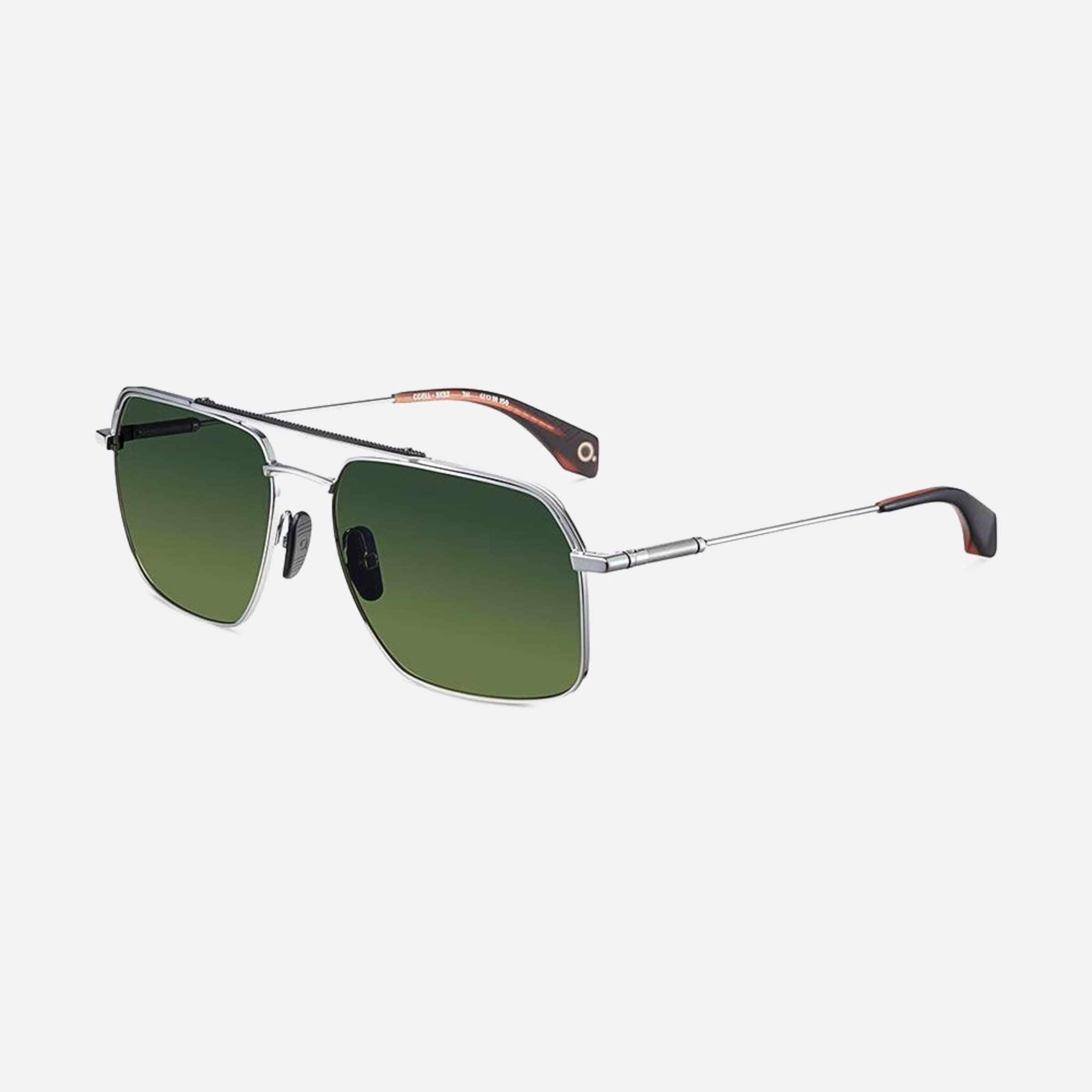 Etnia 60mm Barcelona Odell Bkbz Silver Pilot Men Sunglasses - Side View
