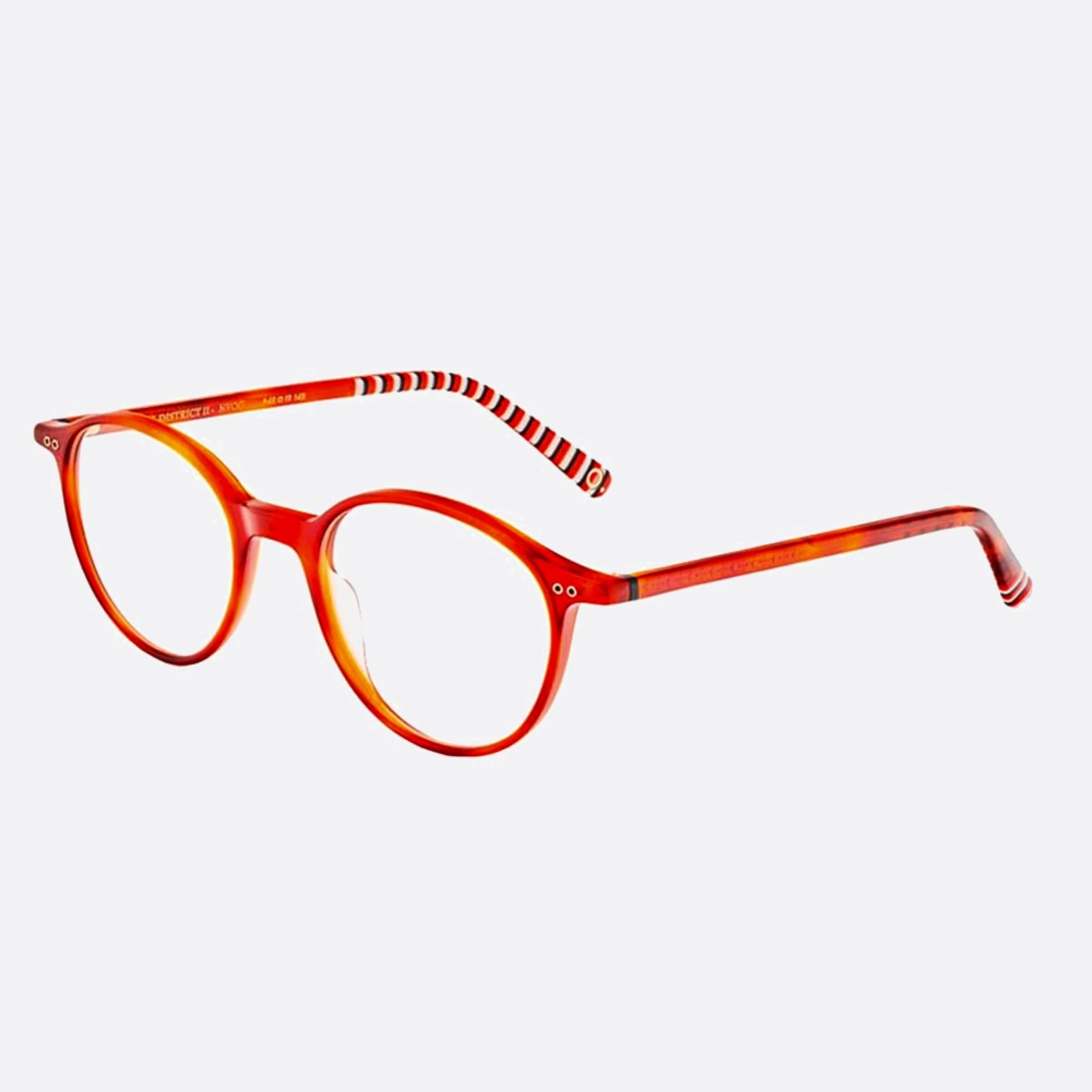 Etnia 50mm Barcelona Pearl District Hvog Orange Visor Unisex Eyeglasses - Side View