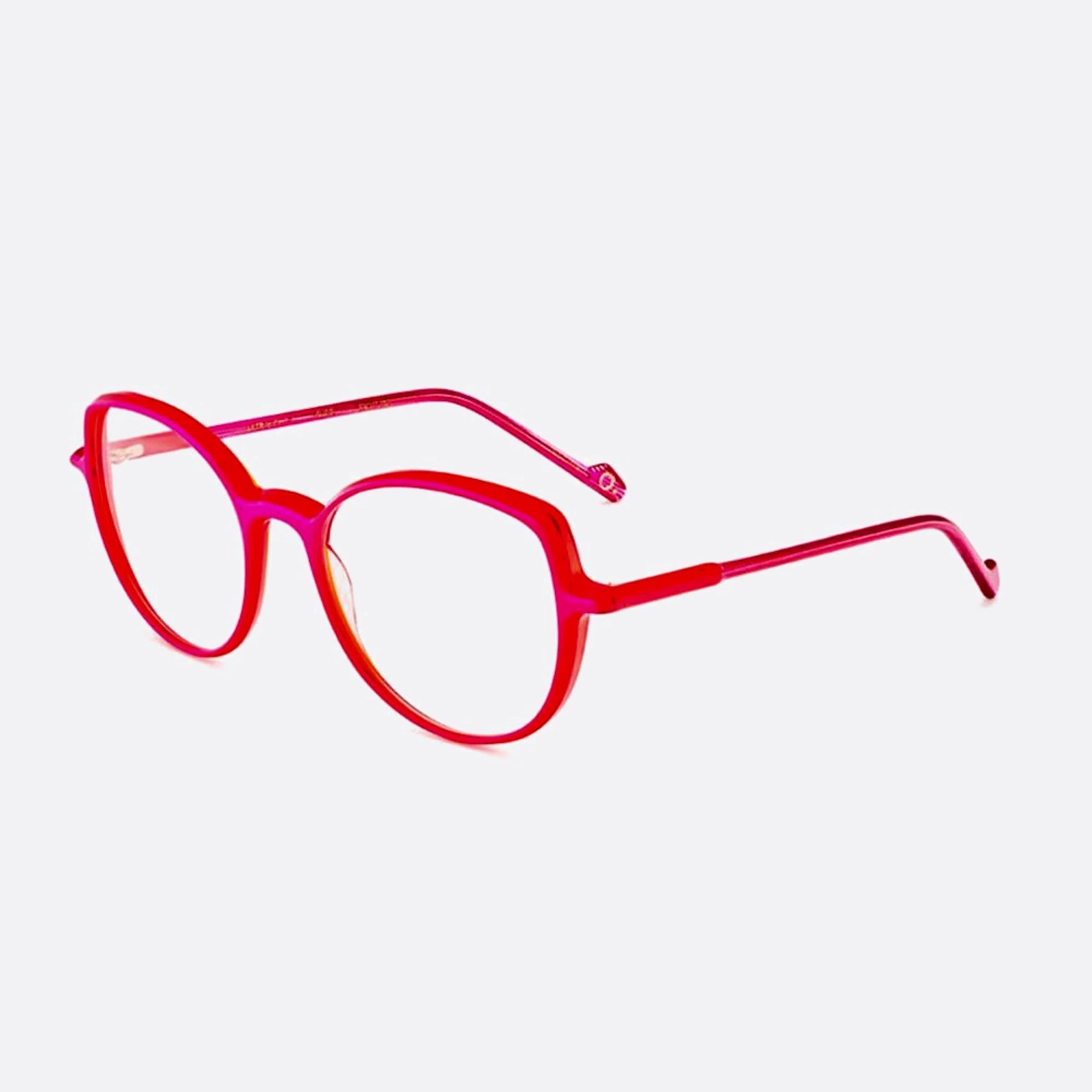Etnia 51mm Barcelona Ultra Light Furd Pink Cat Eye Unisex Eyeglasses - Side View