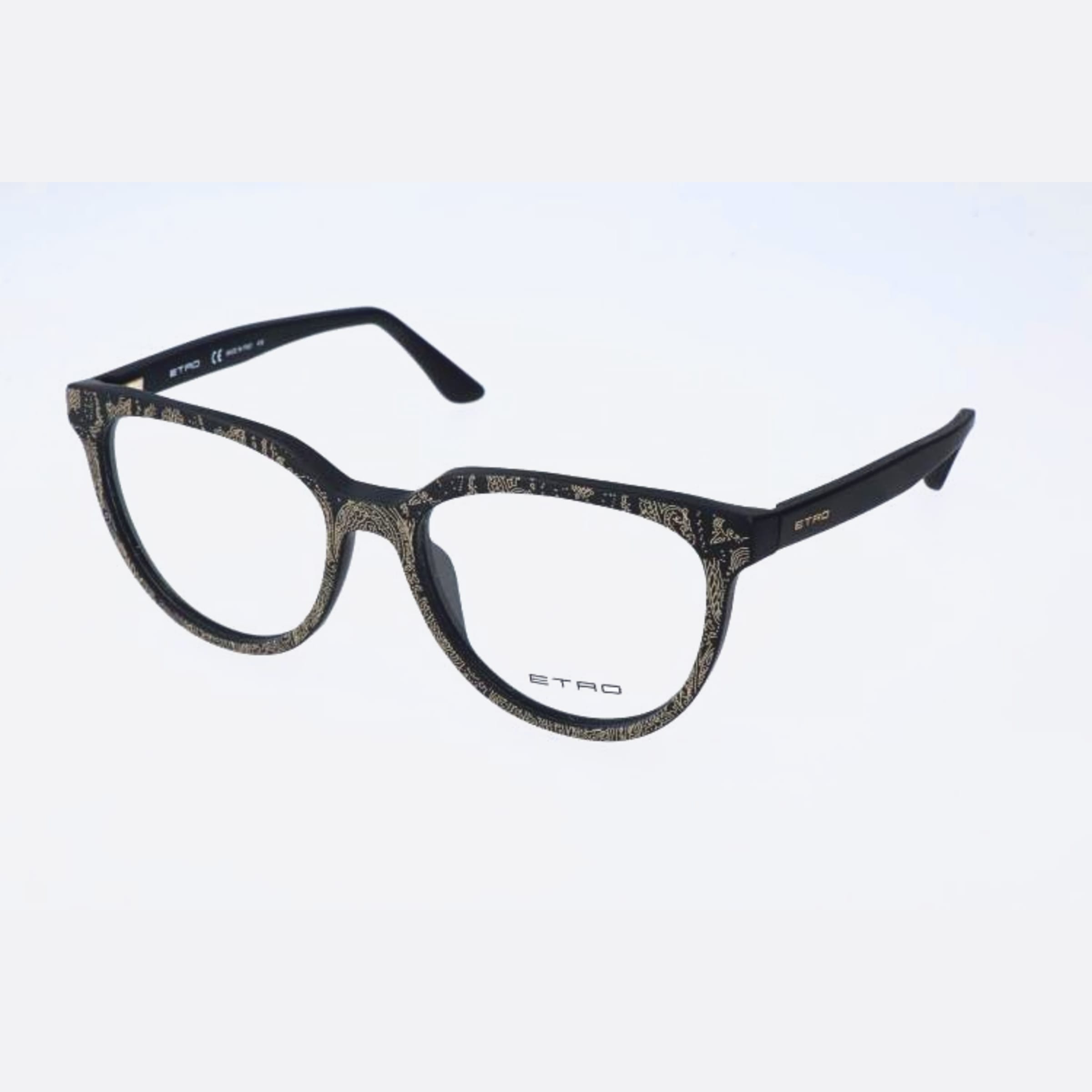 Etro 52mm Et2613 Black Cat Eye Women Eyeglasses - Side View