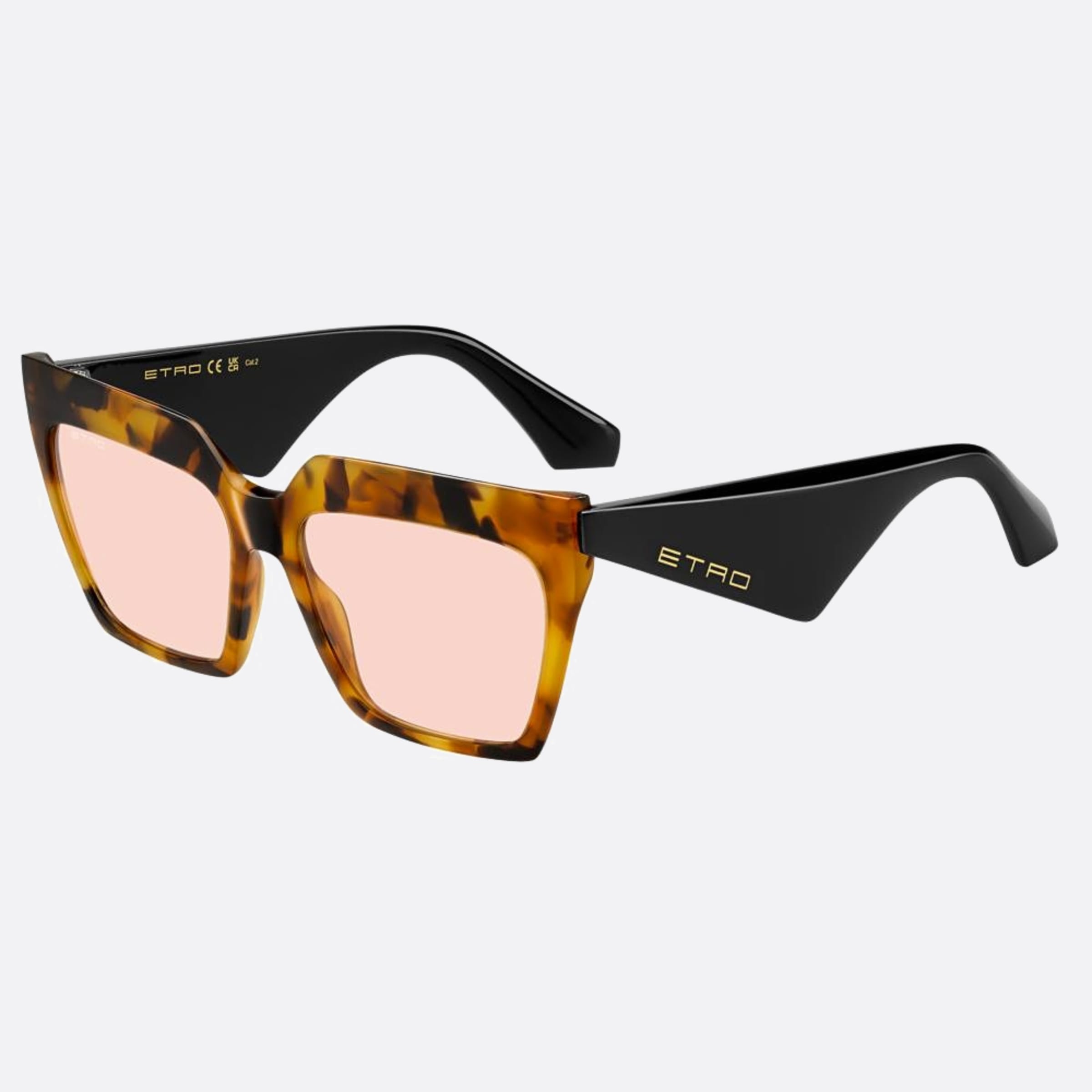 Etro 58mm Etro C9b Havana Oversize Women Sunglasses - Side View