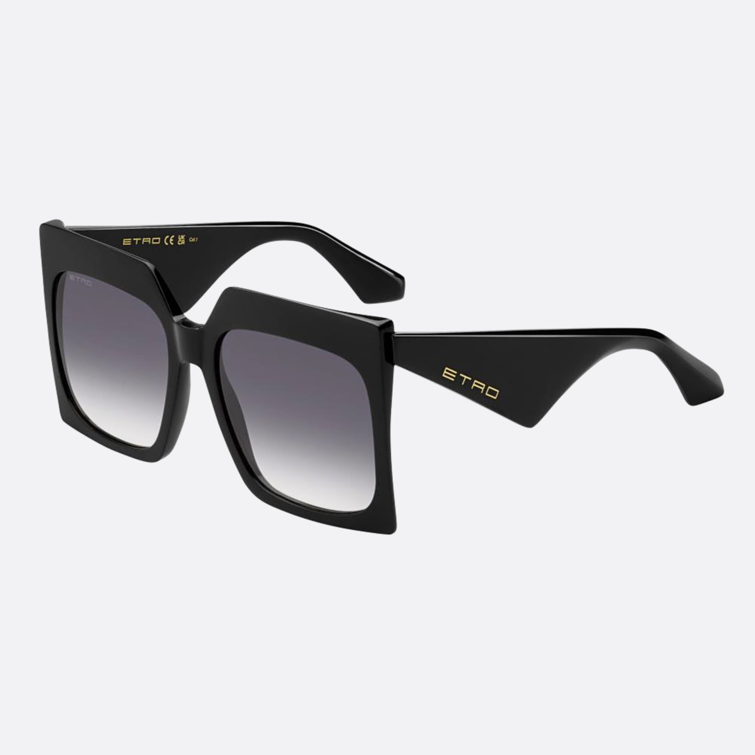 Etro 60mm Etro Black Oversize Women Sunglasses - Side View