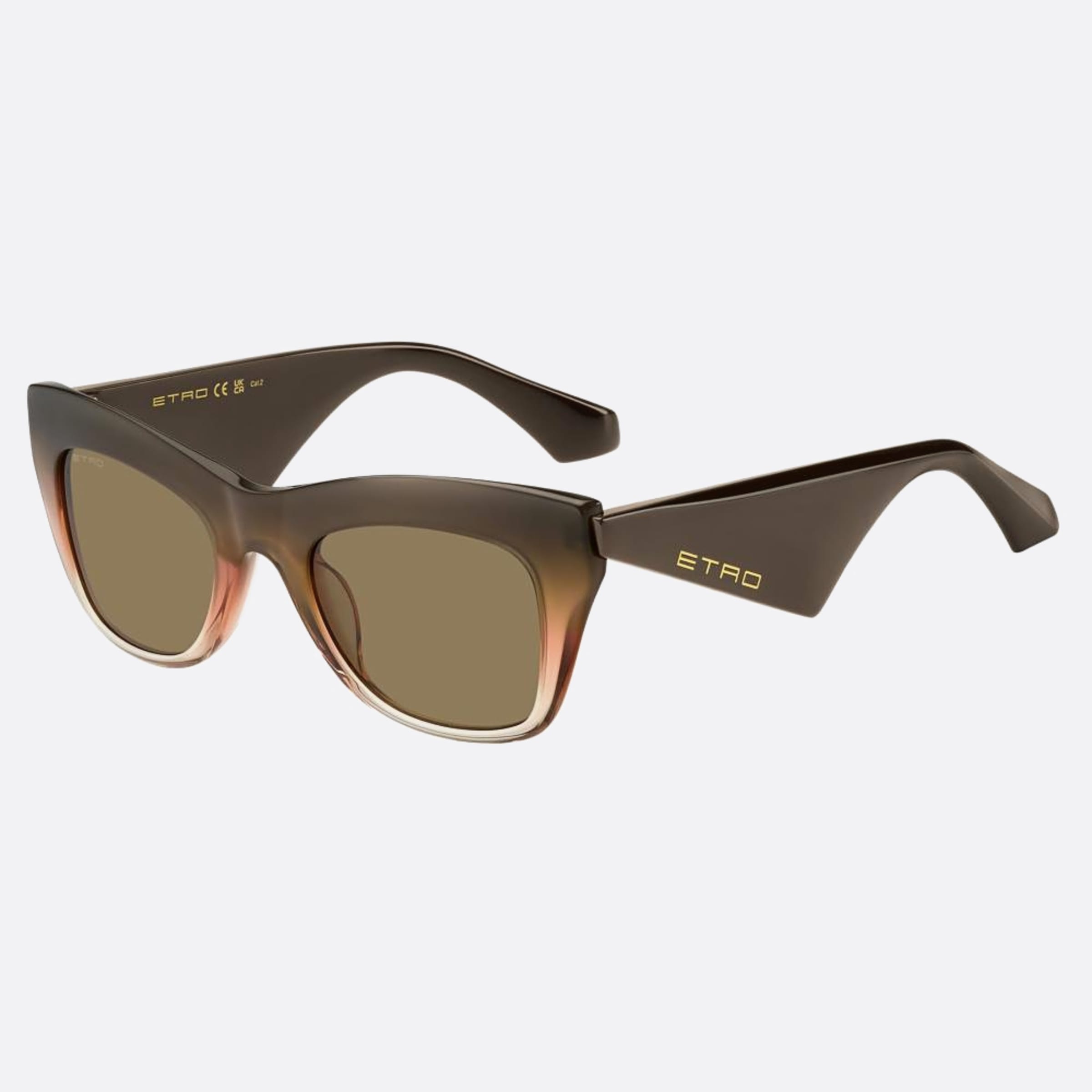 Etro 51mm Etro 12j Brown Butterfly Women Sunglasses - Side View