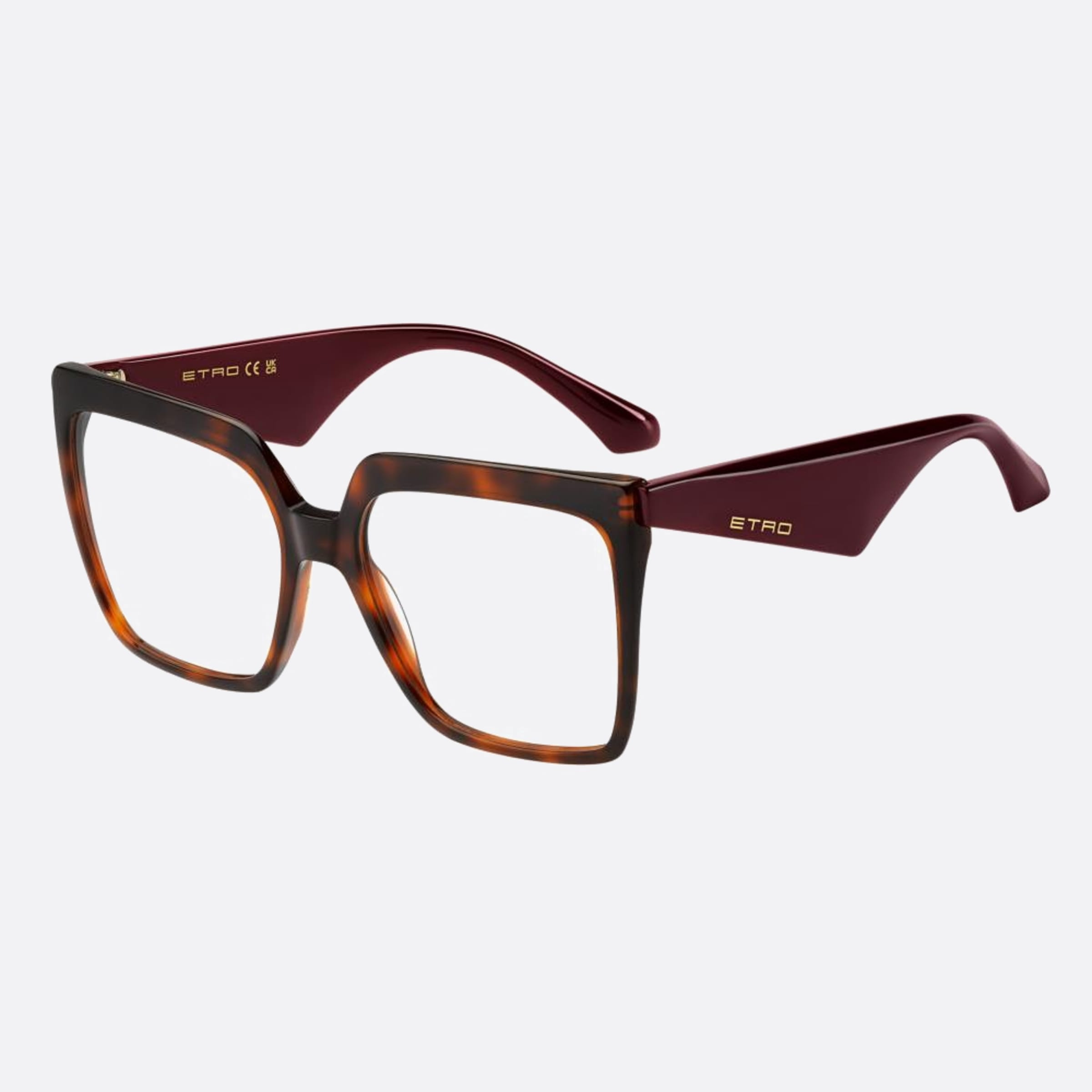 Etro 56mm Etro Havana Butterfly Women Eyeglasses - Side View