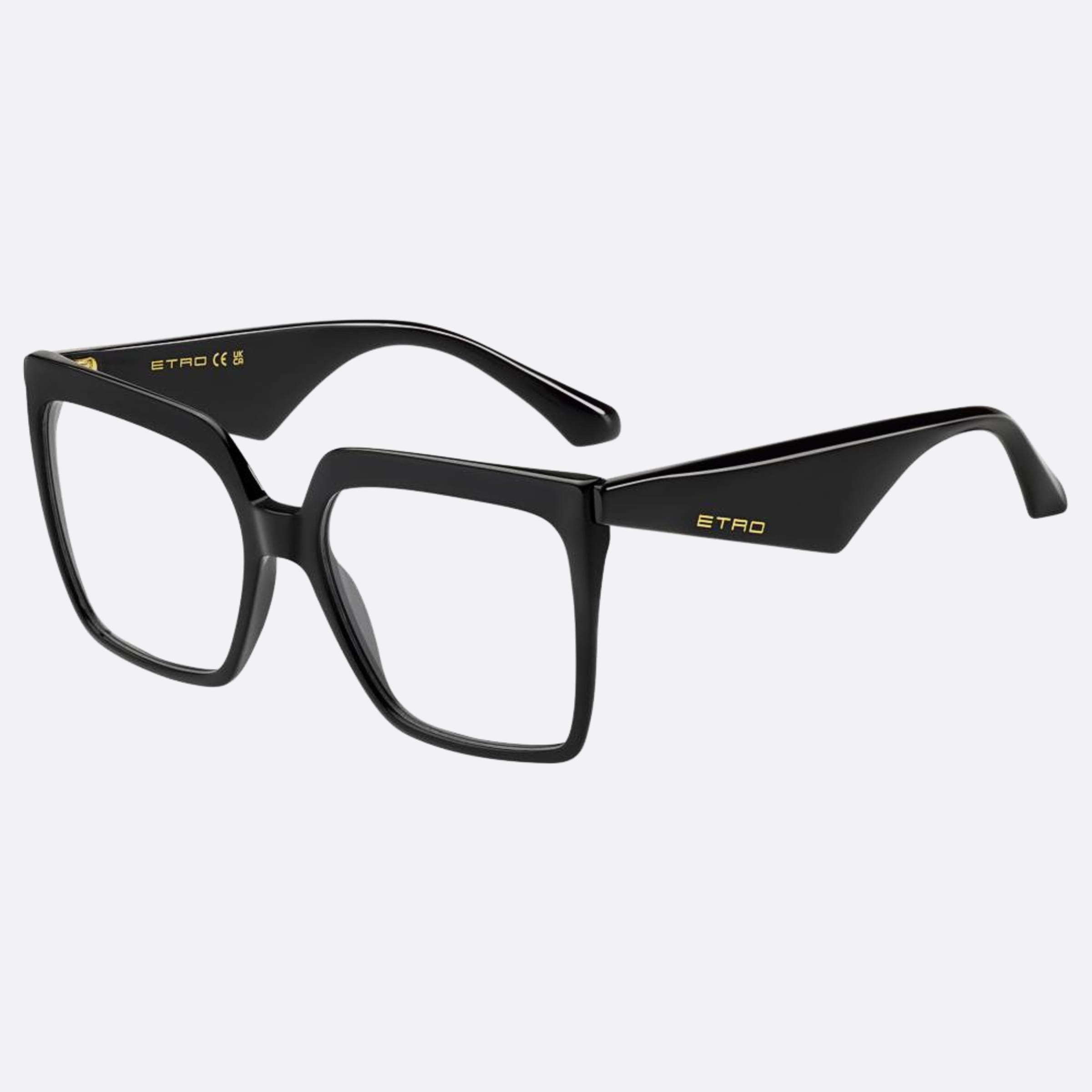 Etro 56mm Etro Black Butterfly Women Eyeglasses - Side View