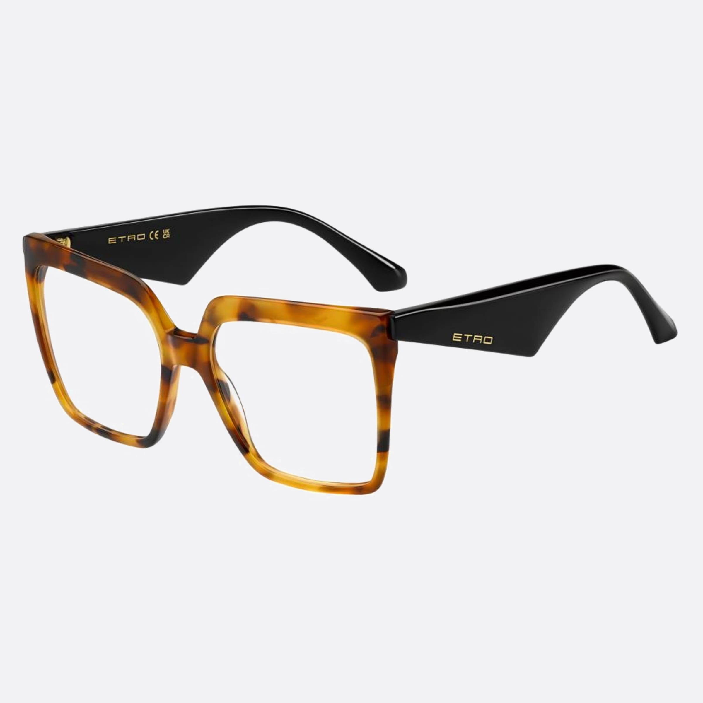 Etro 56mm Etro C9b Havana Butterfly Women Eyeglasses - Side View