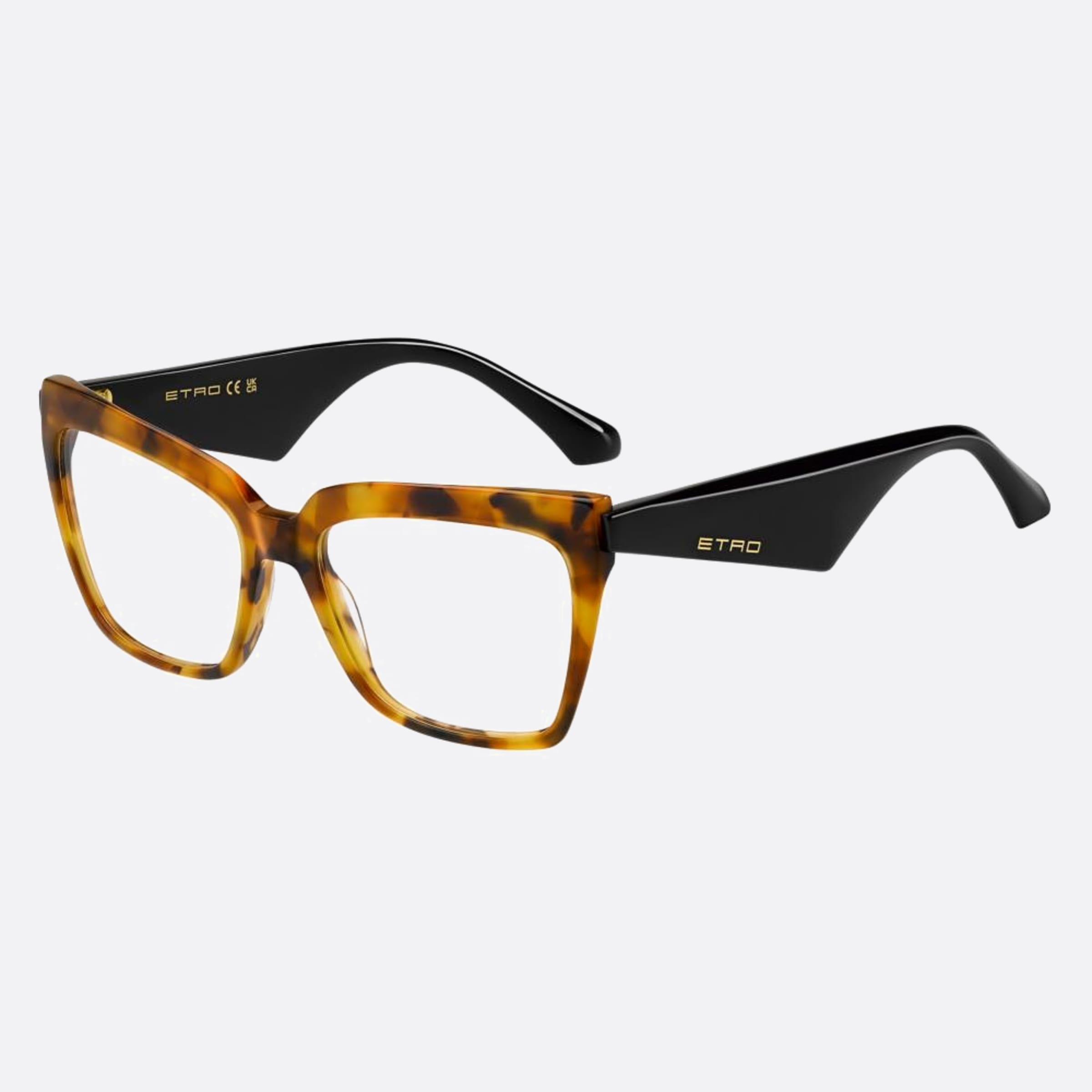 Etro 55mm Etro C9b Havana Butterfly Women Eyeglasses - Side View