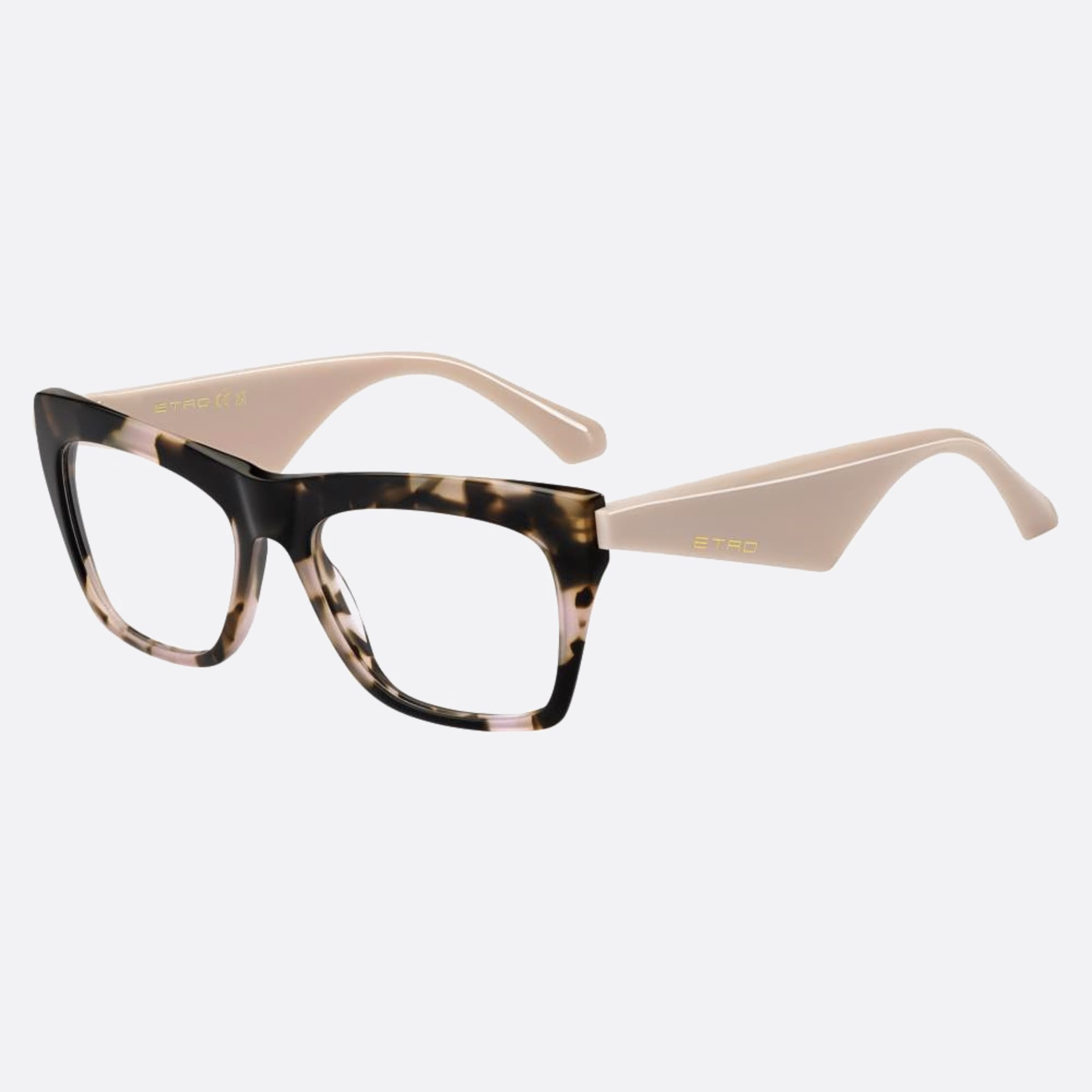 Etro 53mm Etro Ht8 Pink Butterfly Unisex Eyeglasses - Side View