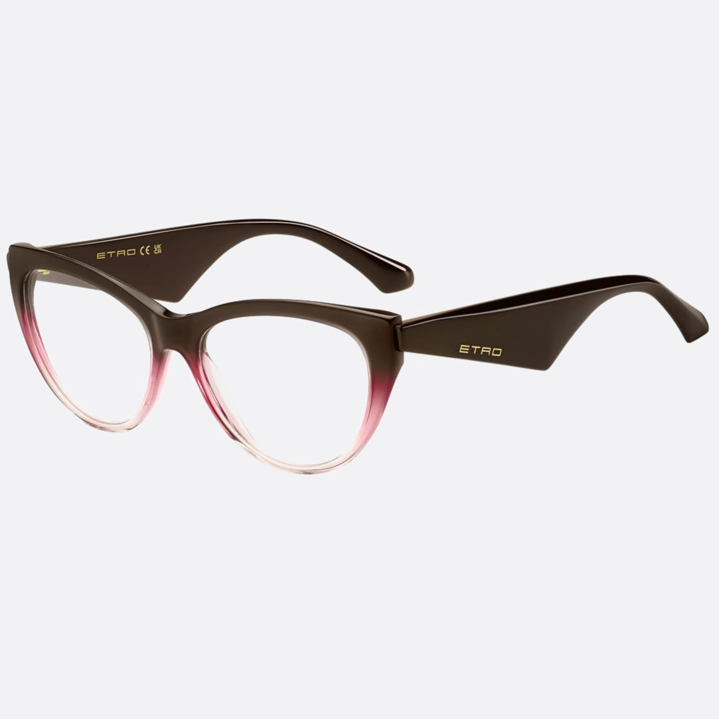 Etro 55mm Etro Soe Brown Cat Eye Women Eyeglasses - Side View