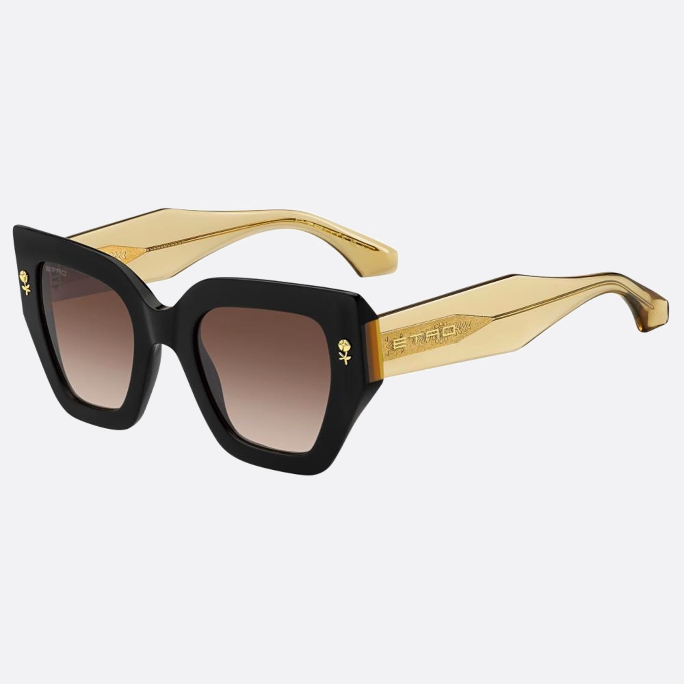 Etro 50mm Etro 71c Black Butterfly Women Sunglasses - Side View
