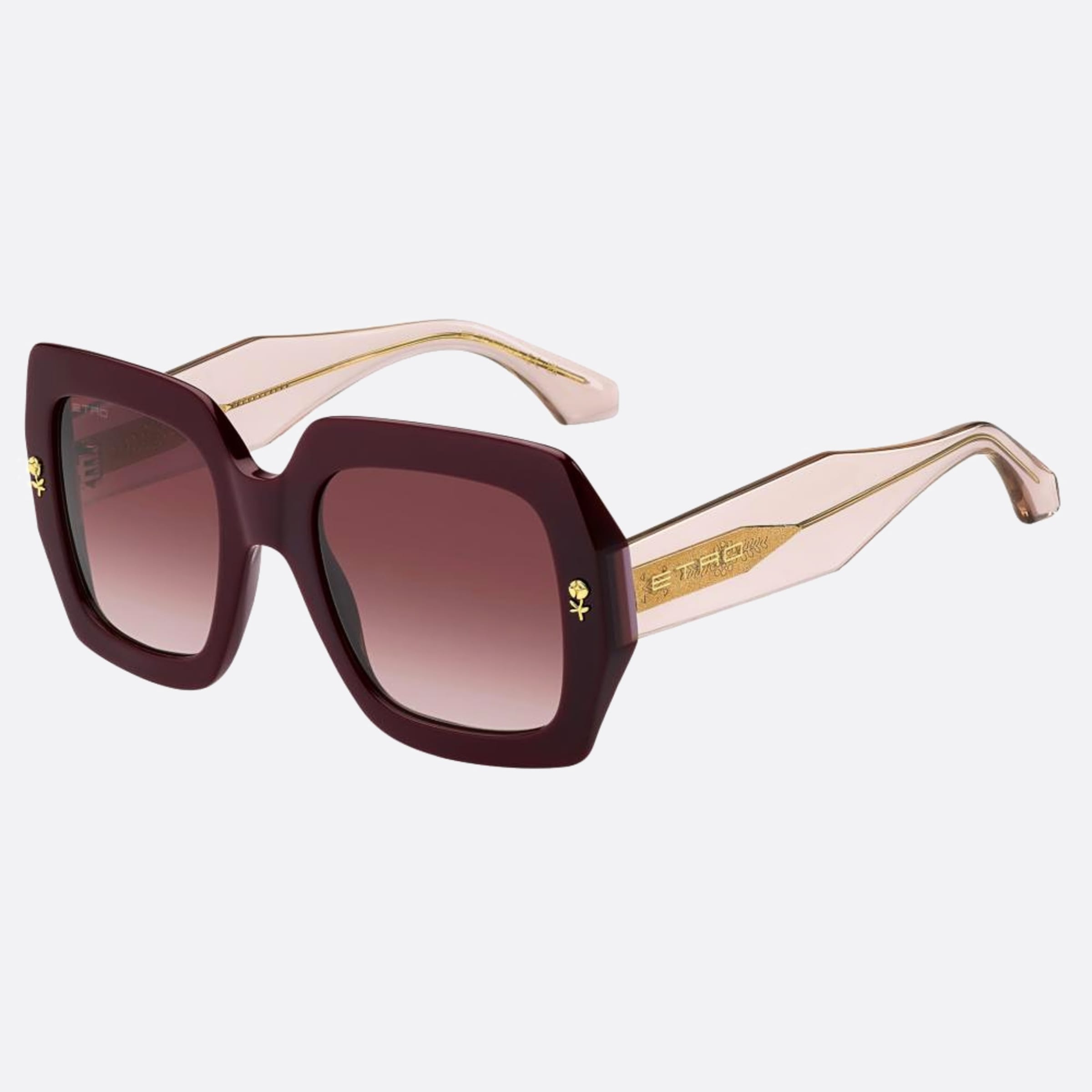 Etro 53mm Etro Lhf Red Oversize Women Sunglasses - Side View
