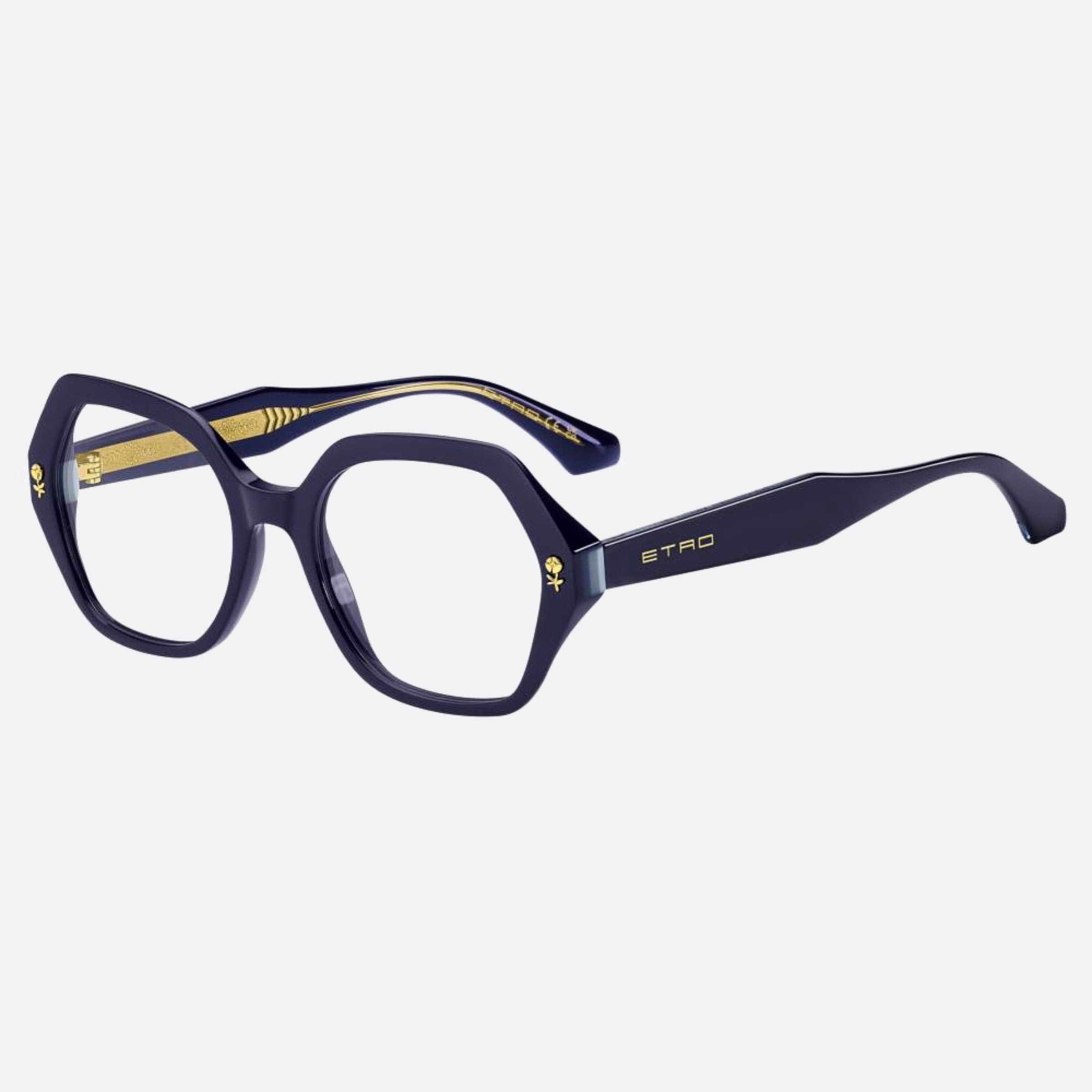Etro 52mm Etro Pjp Blue Geometric Women Eyeglasses - Side View