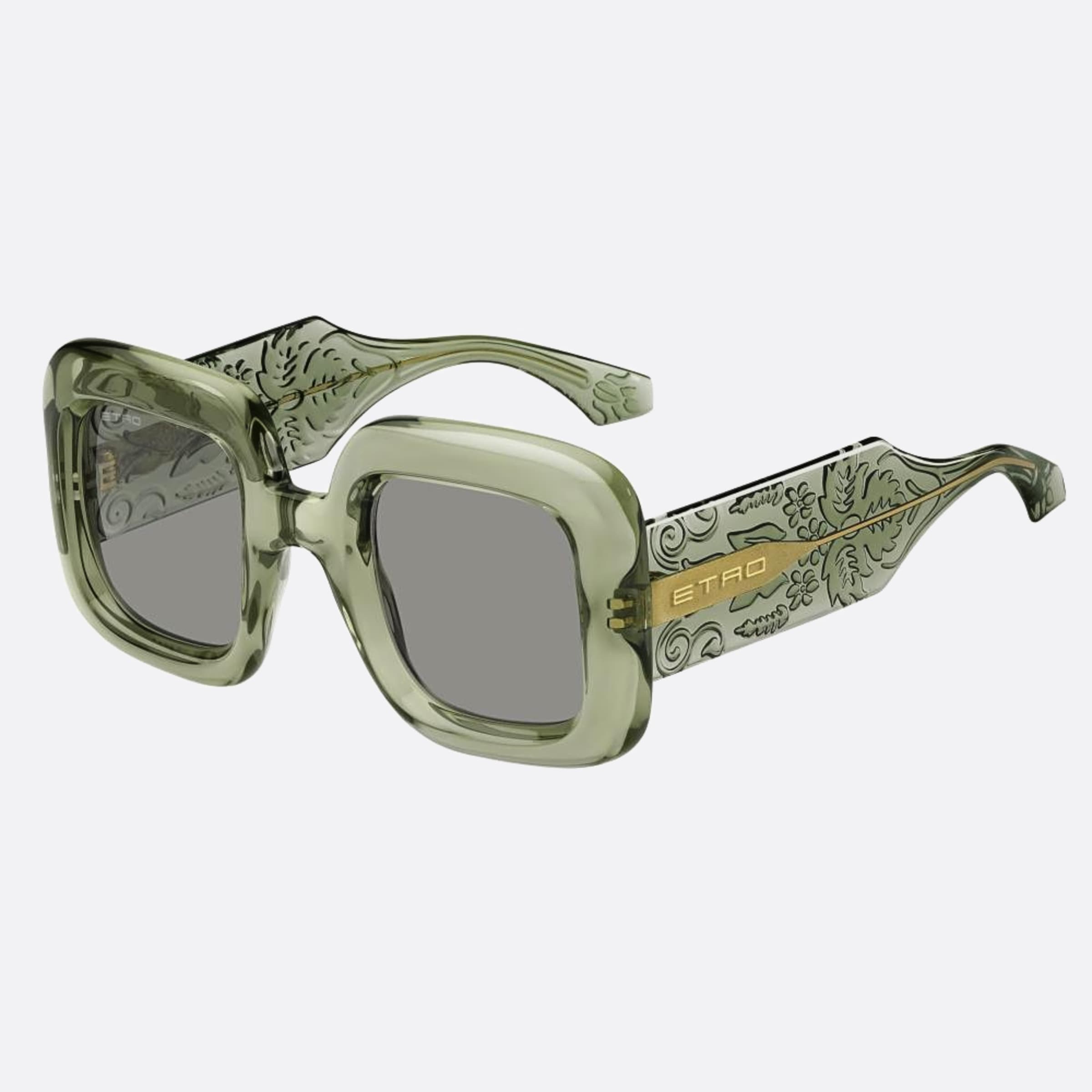 Etro 48mm Etro 1ed Green Oversize Women Sunglasses - Side View
