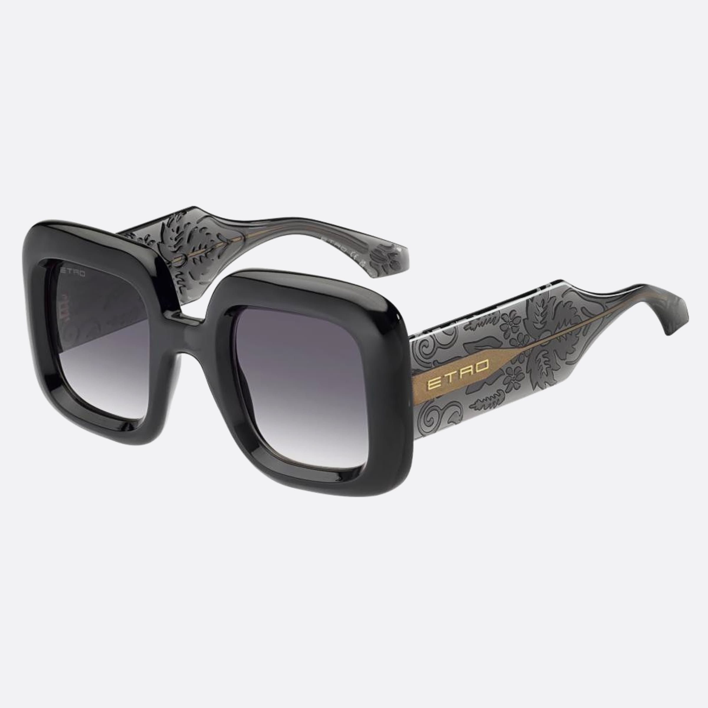 Etro 48mm Etro Kb7 Grey Oversize Women Sunglasses - Side View