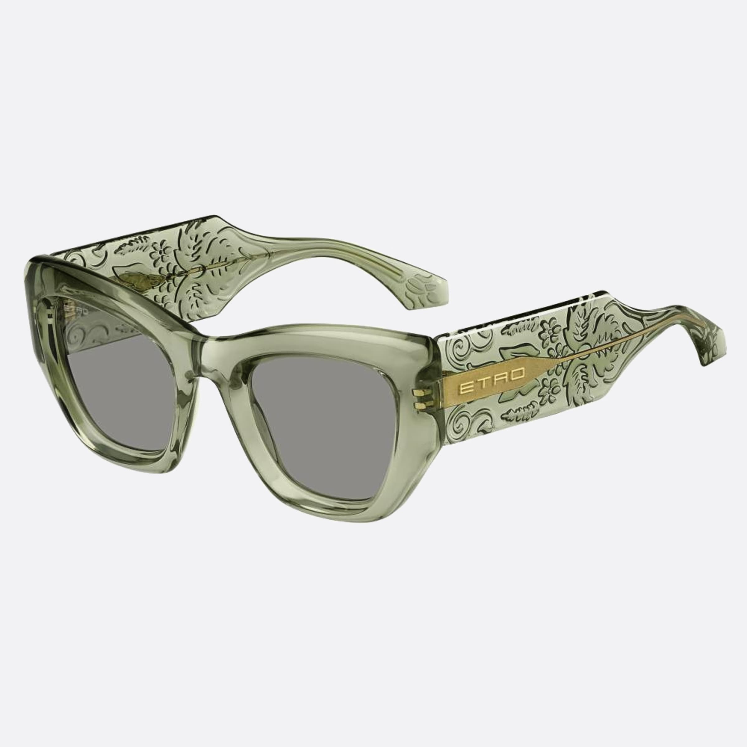 Etro 51mm Etro 1ed Green Butterfly Women Sunglasses - Side View