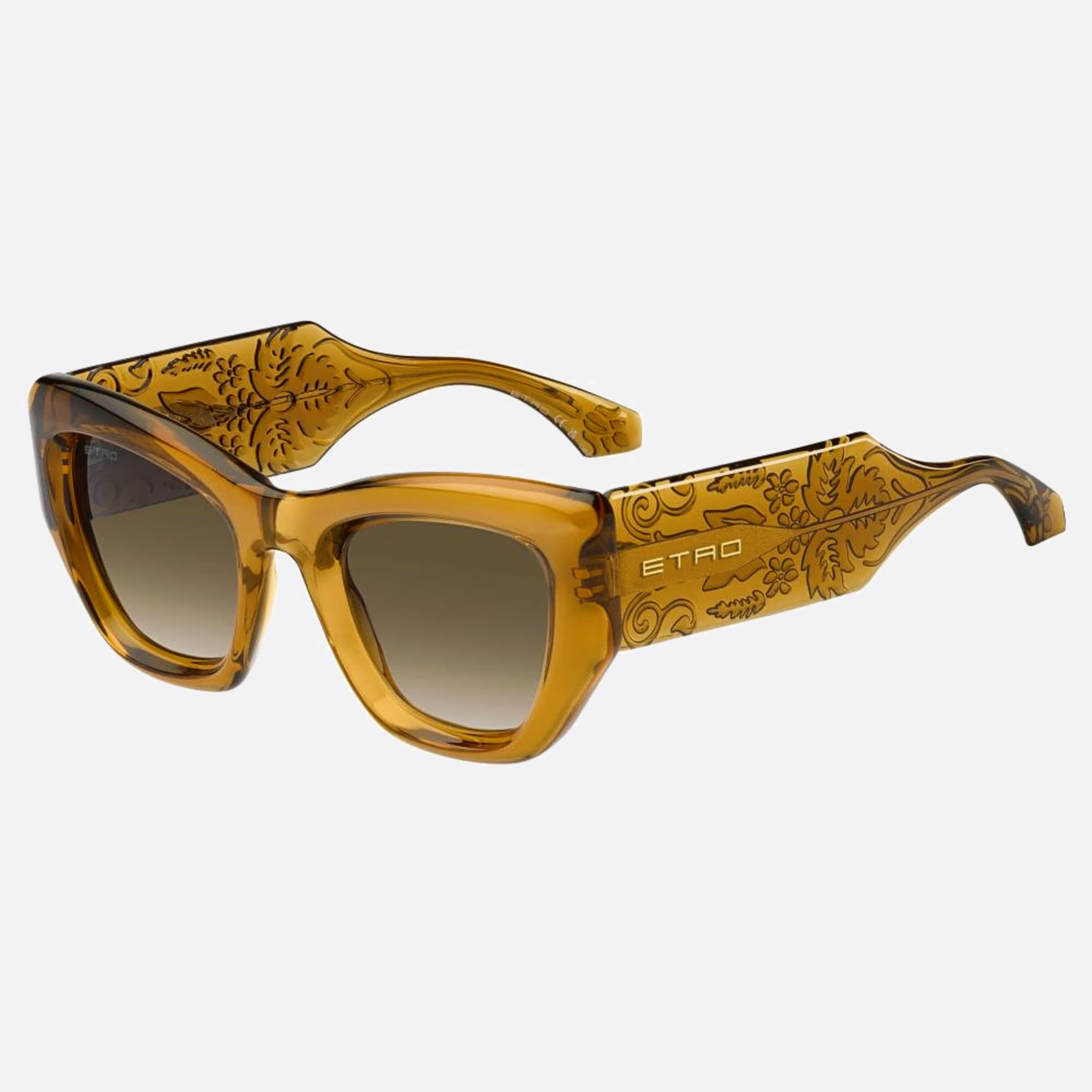 Etro 51mm Etro Etv Yellow Butterfly Women Sunglasses - Side View