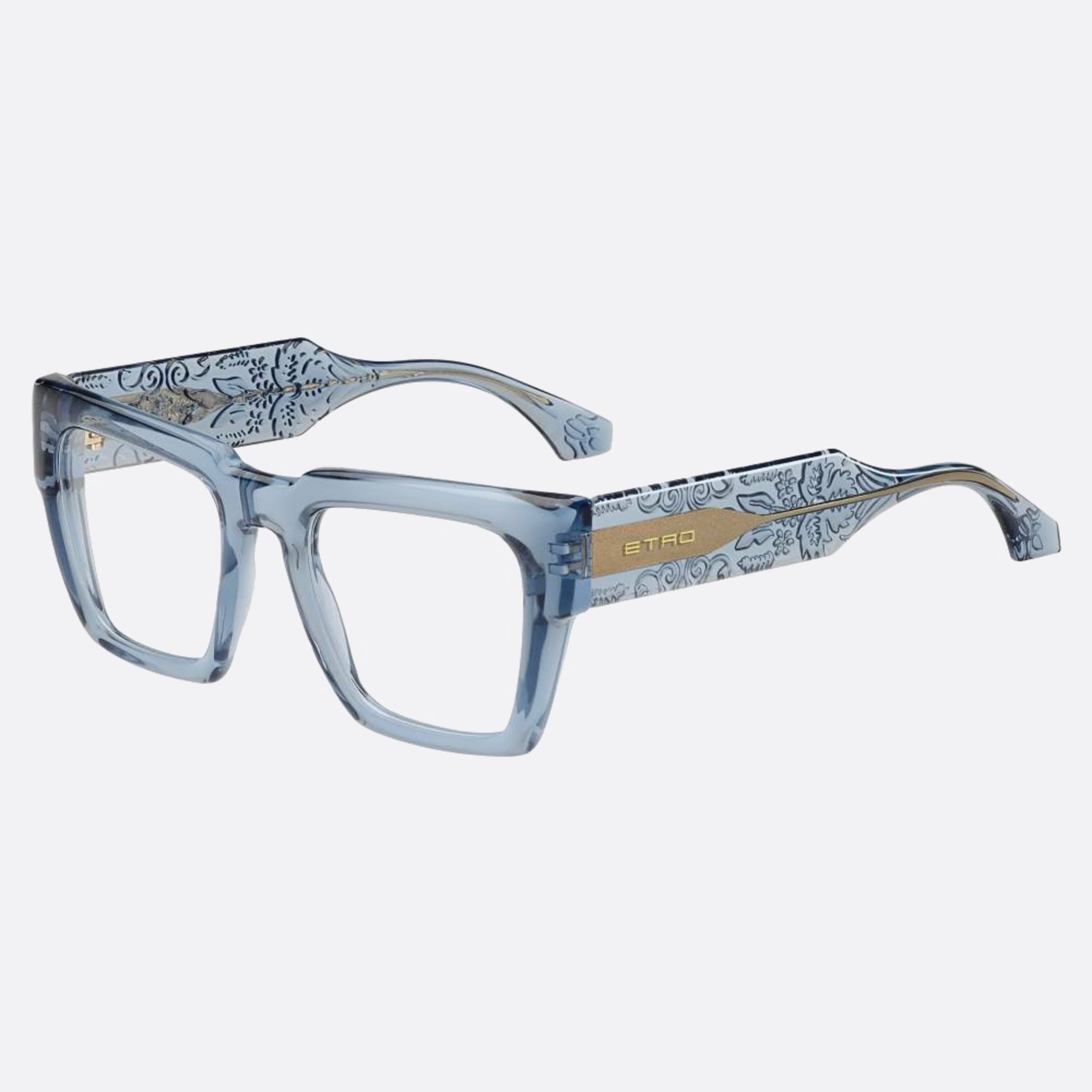 Etro 50mm Etro Mvu Blue Butterfly Women Eyeglasses - Side View