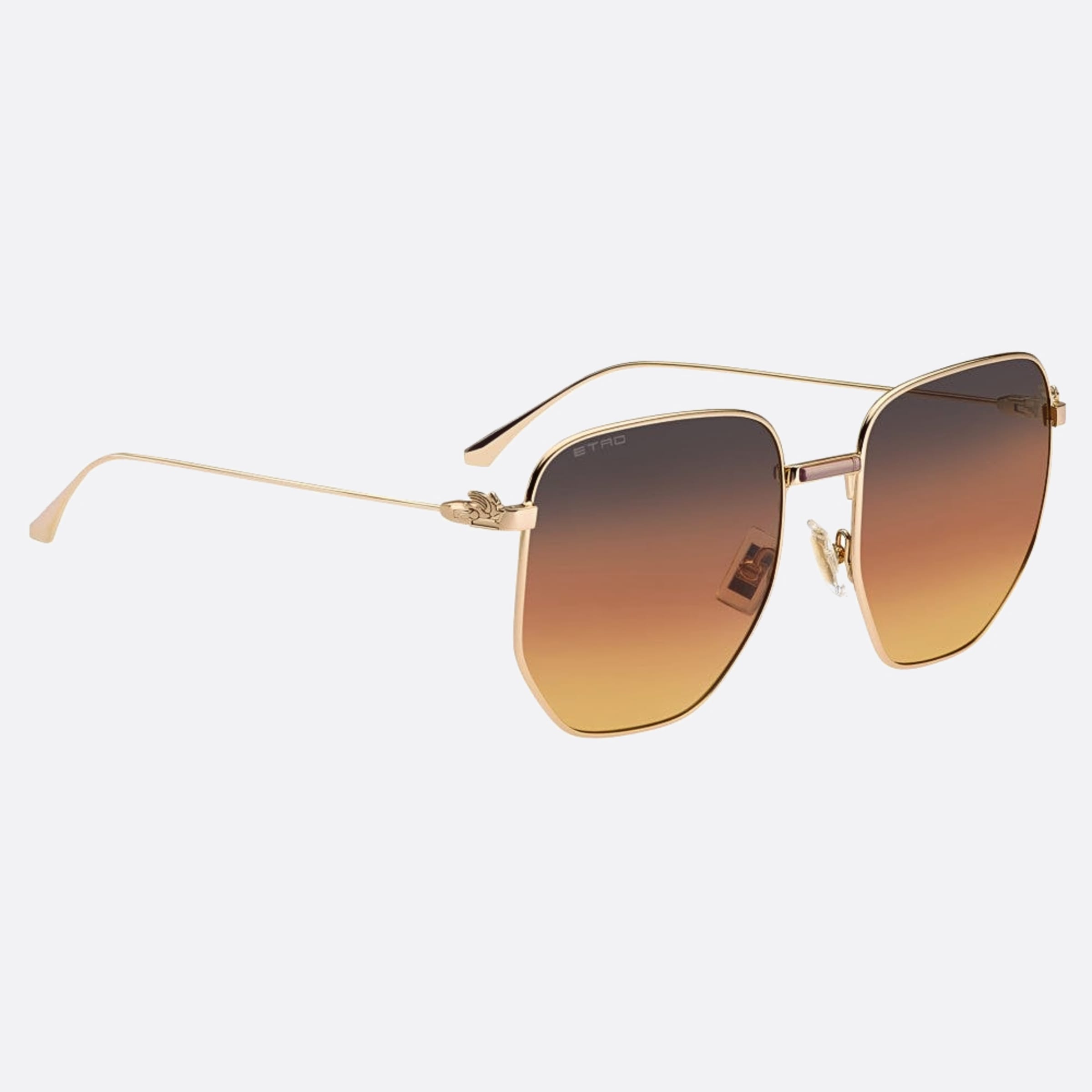 Etro 60mm Etro Rose Gold Geometric Women Sunglasses - Detail View