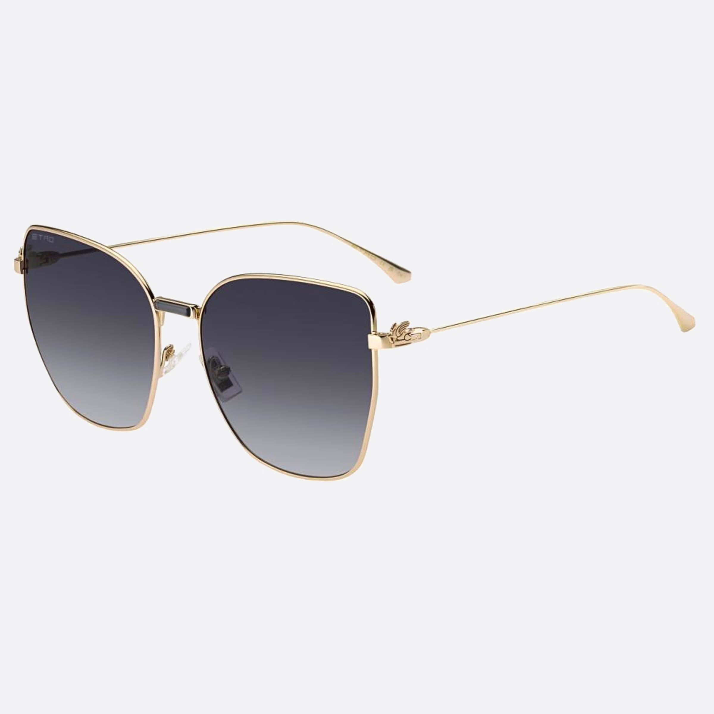 Etro 60mm Etro Rose Gold Butterfly Women Sunglasses - Side View