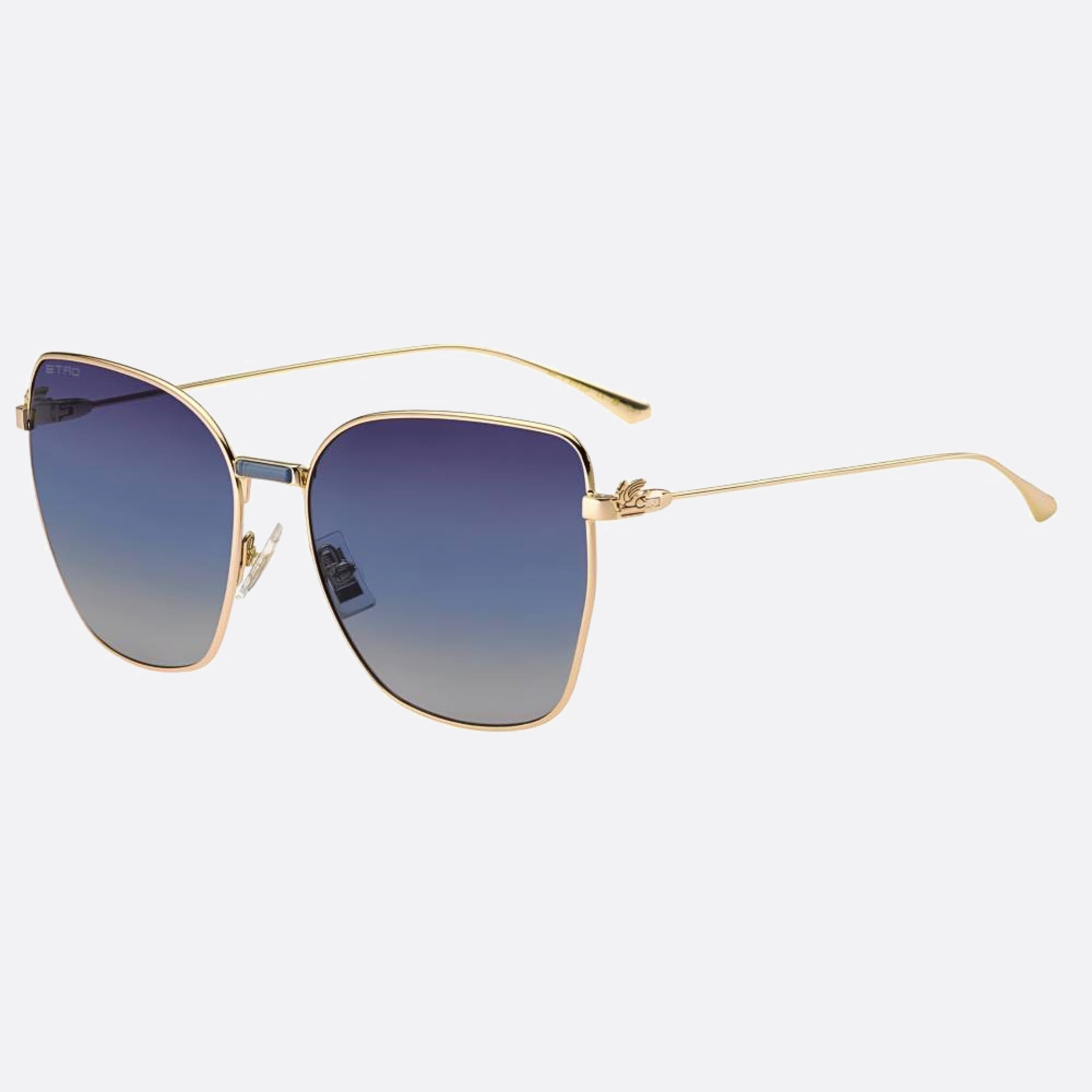 Etro 60mm Etro Rose Gold Butterfly Women Sunglasses - Side View